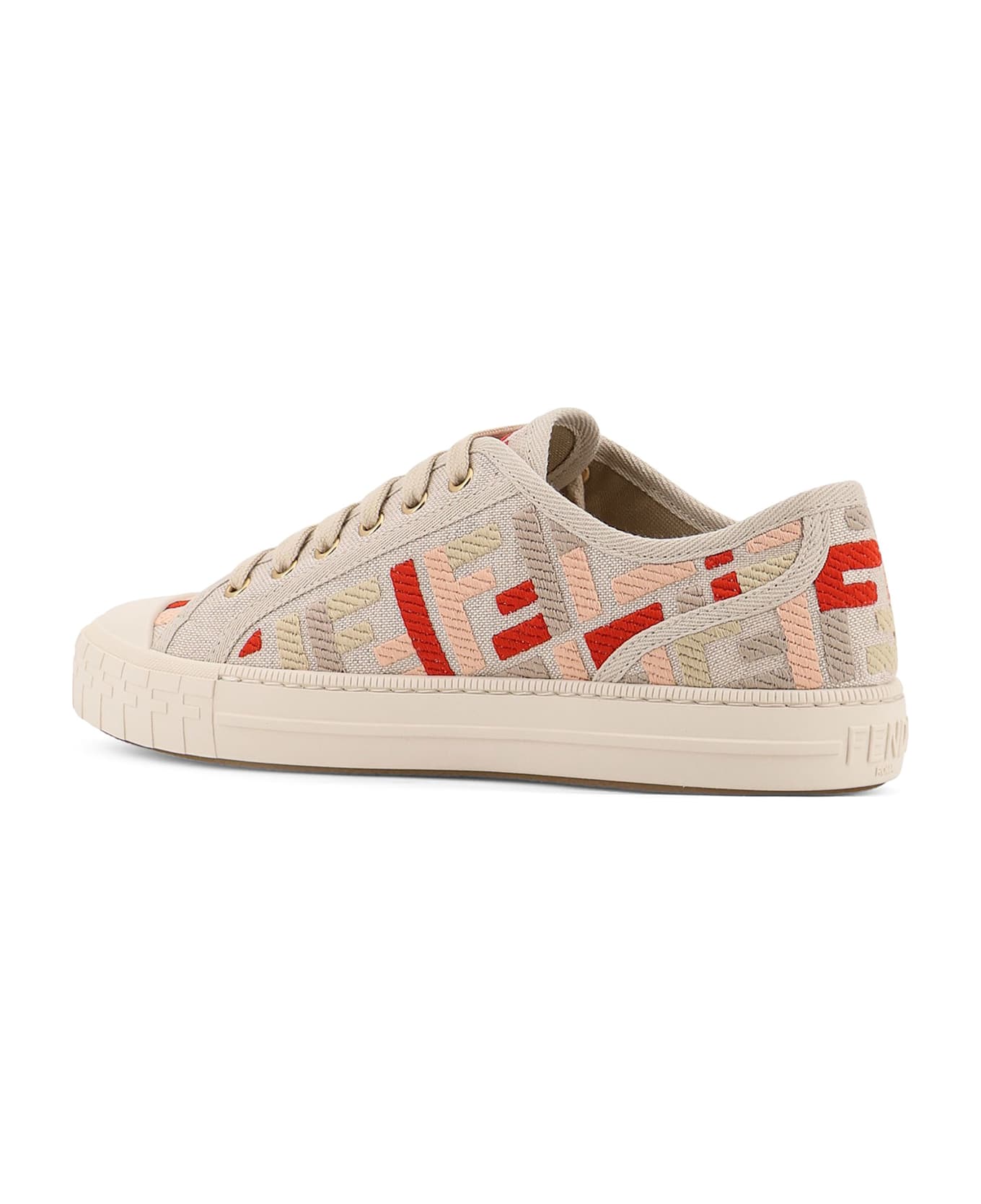Fendi Domino Canvas Sneakers - GREZ ROS.ROSA.BE.TOR