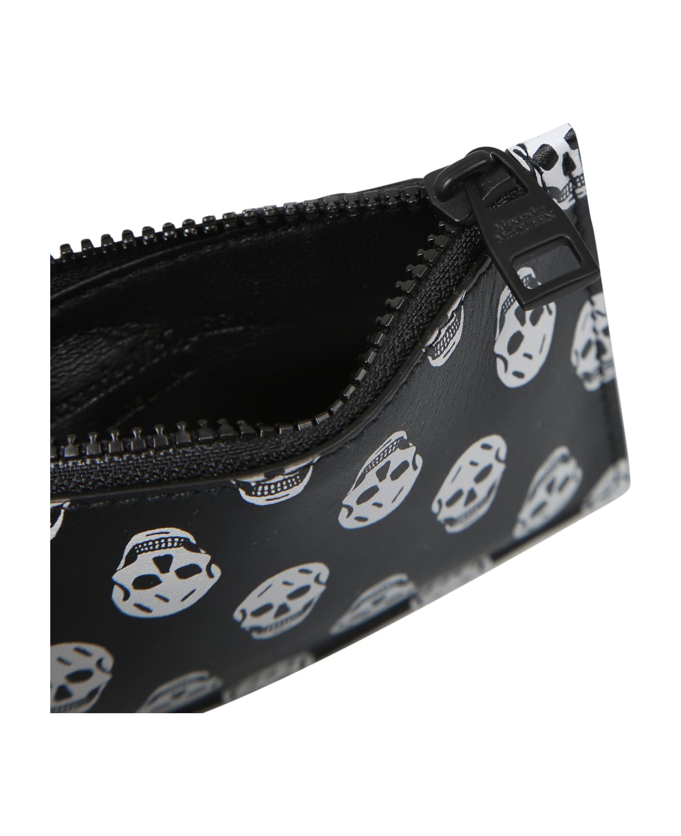 Alexander McQueen Leather Cardholder - Black 財布