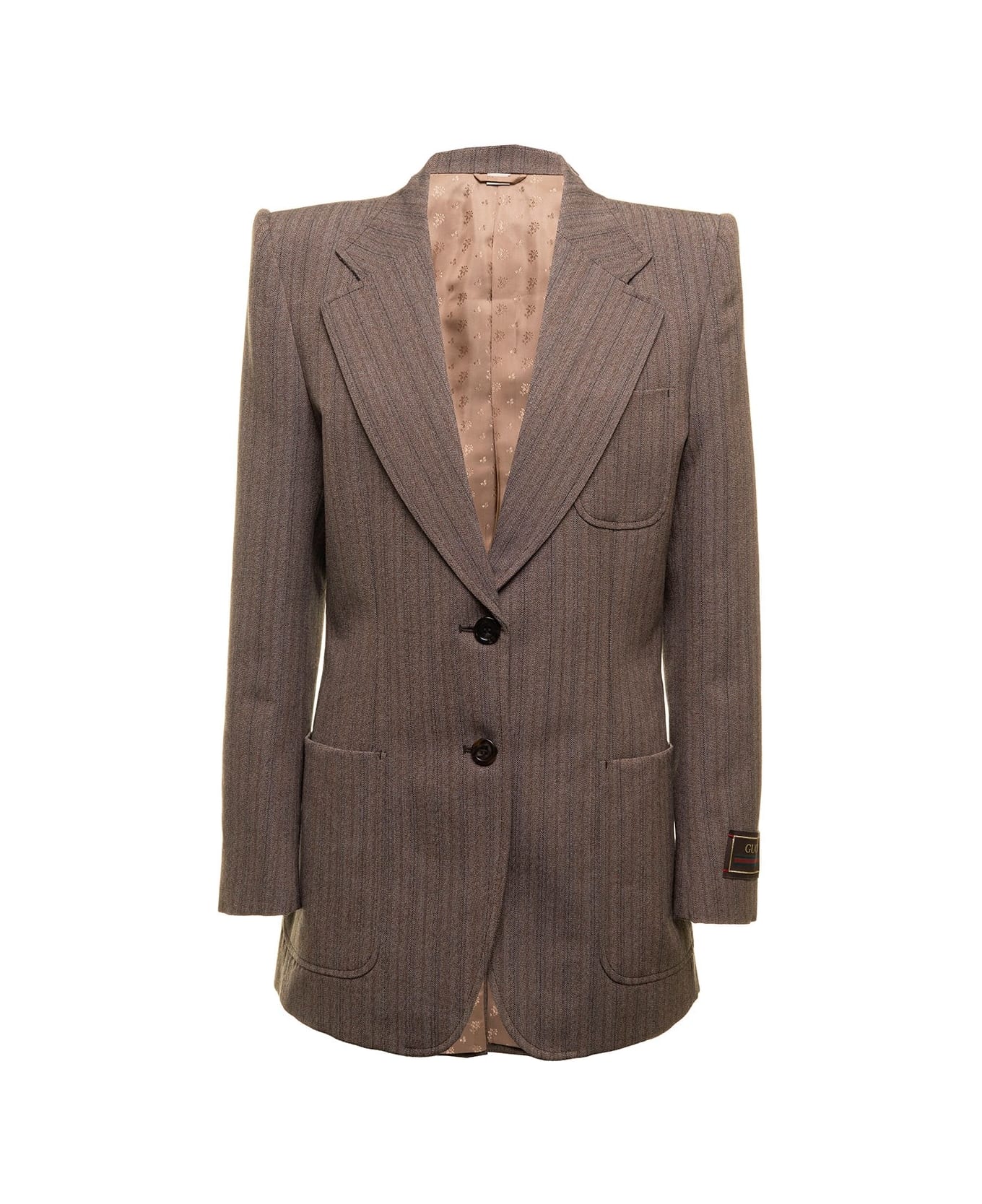 Gucci Herringbone Wool Jacket