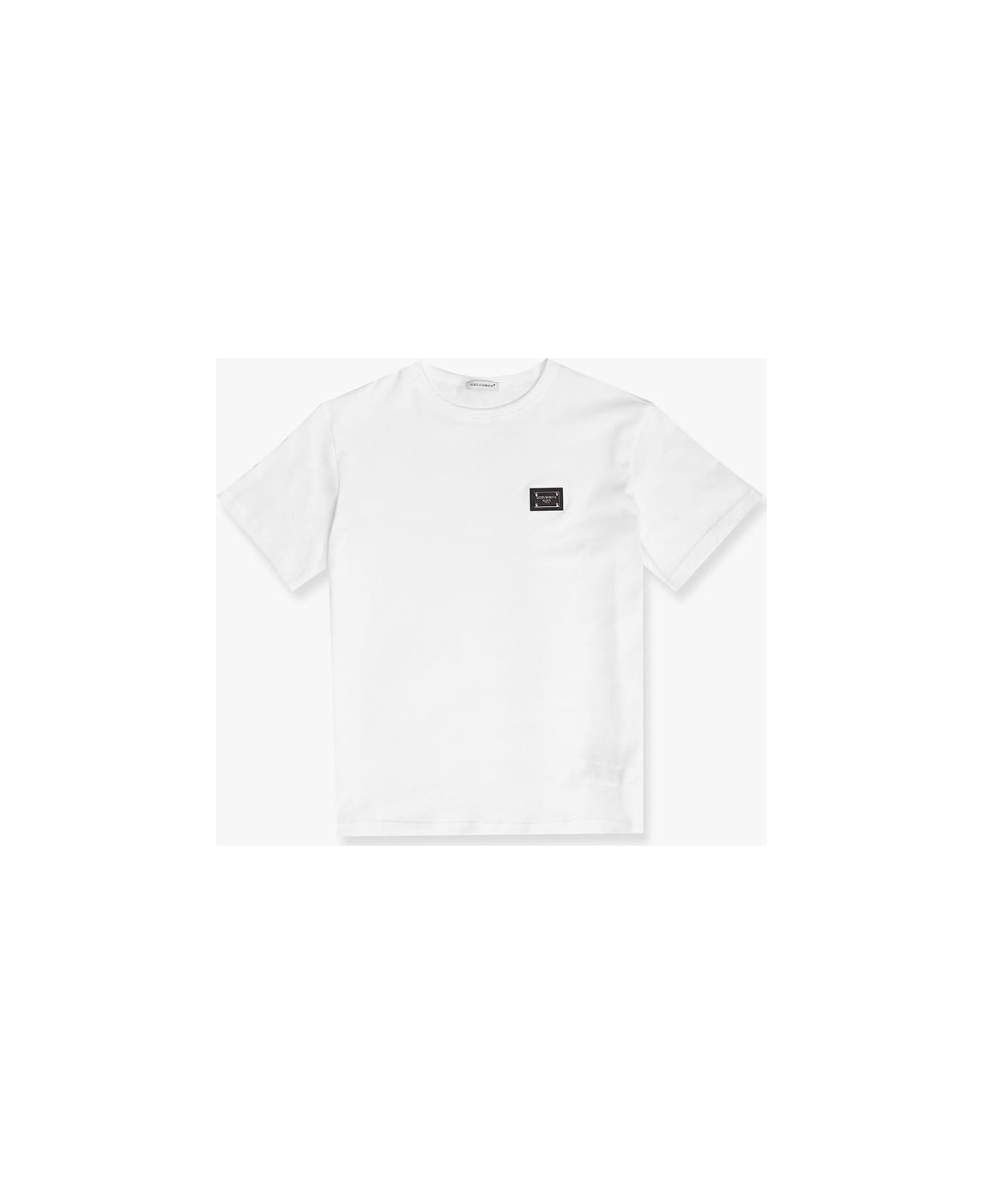 Dolce & Gabbana Kids T-shirt With Logo - Bianco