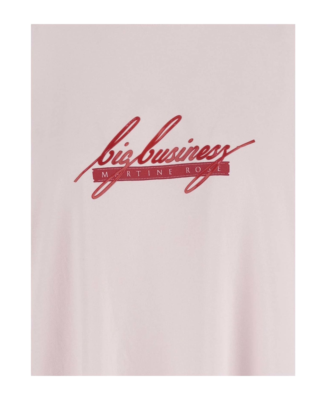 Martine Rose Cotton T-shirt With Logo - Pink