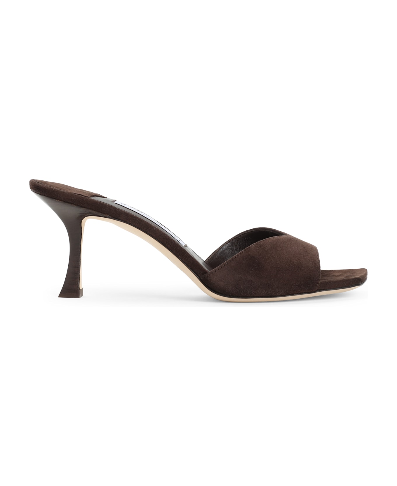 Jimmy Choo Skye 70 Suede Mules - BROWN
