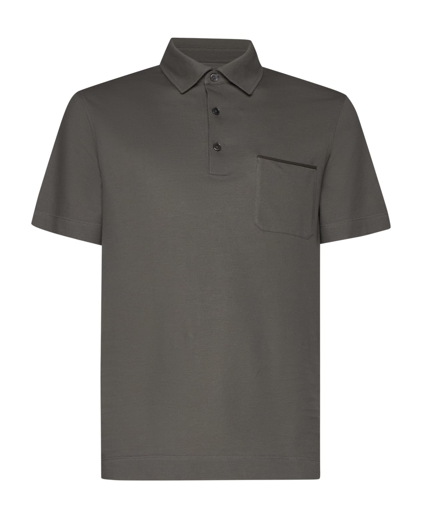Zegna Polo Shirt - Taupe ポロシャツ