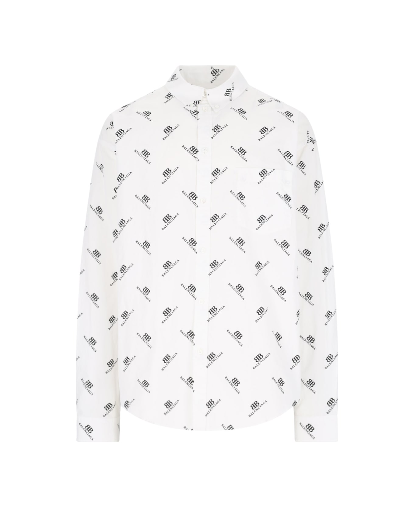 Balenciaga Classic Logo Shirt - White