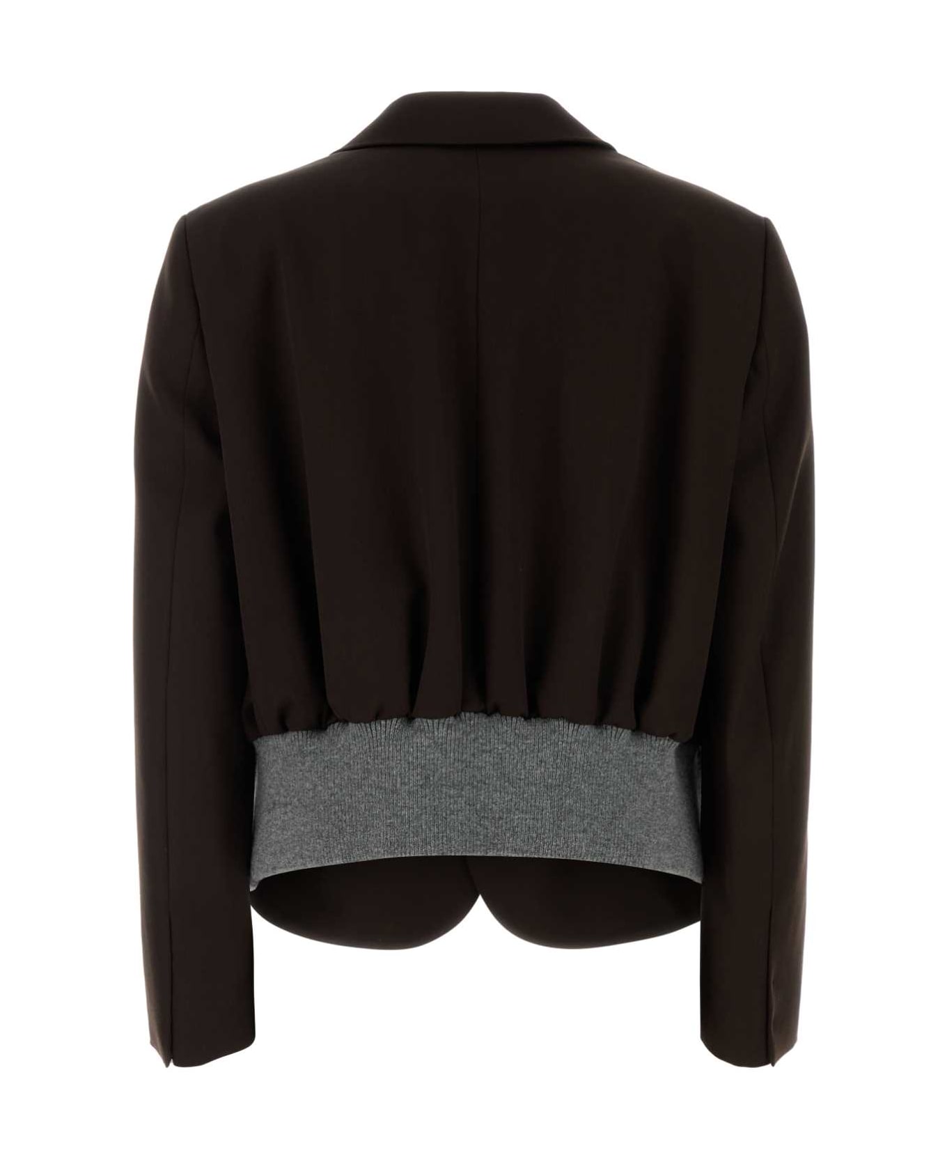 Loewe Chocolate Wool Blazer - BROWN