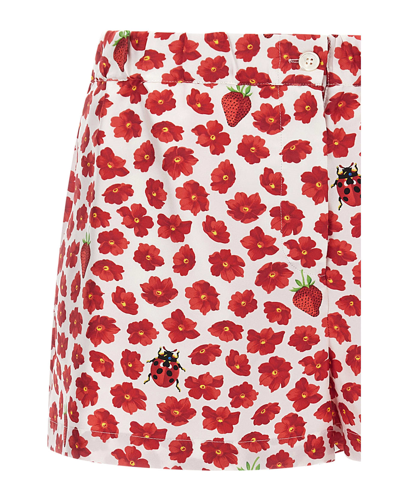 Versace 'strawberry Garden' Shorts - Multicolor