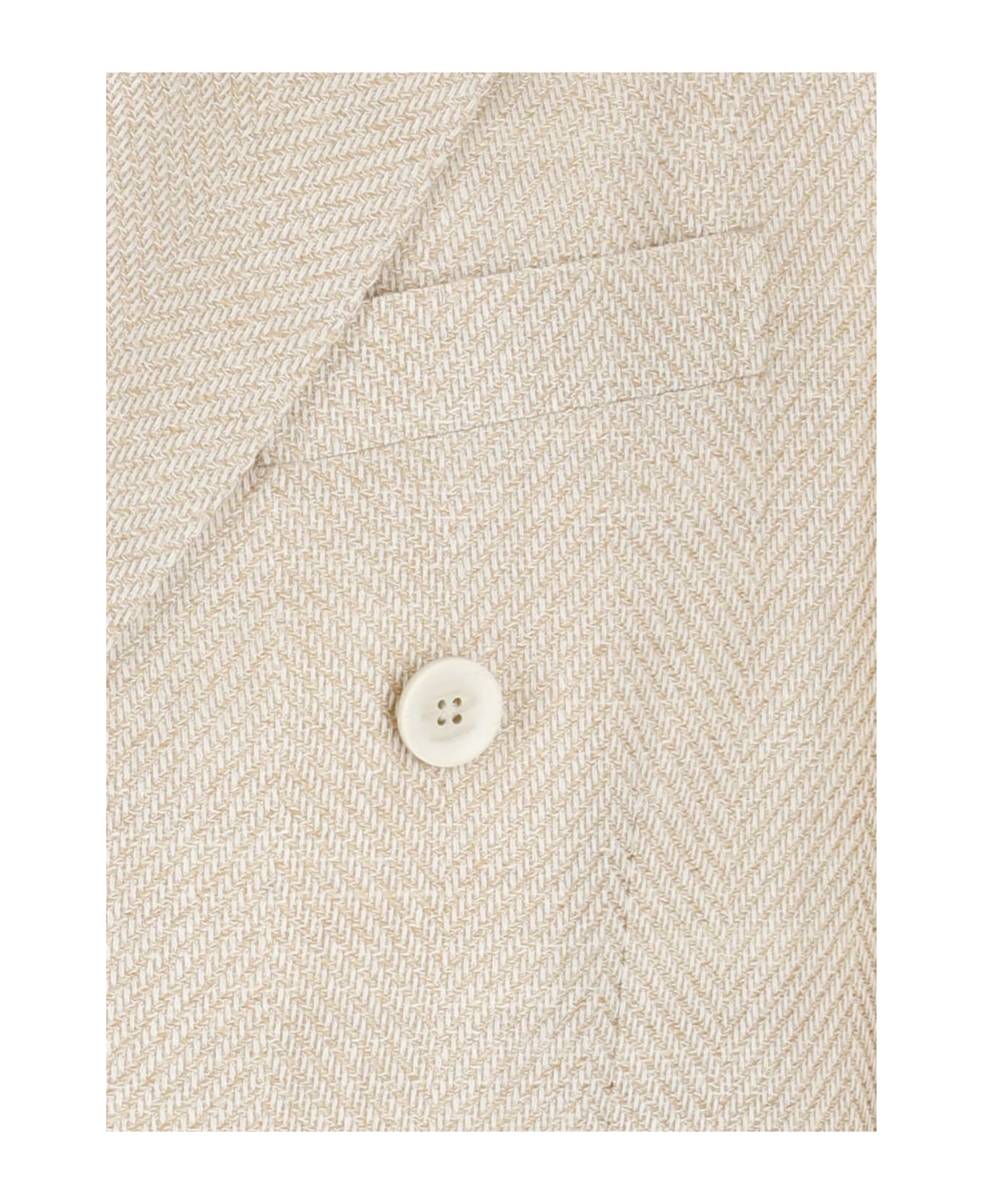 Lardini Wool, Silk And Linen Jacket - Beige ブレザー