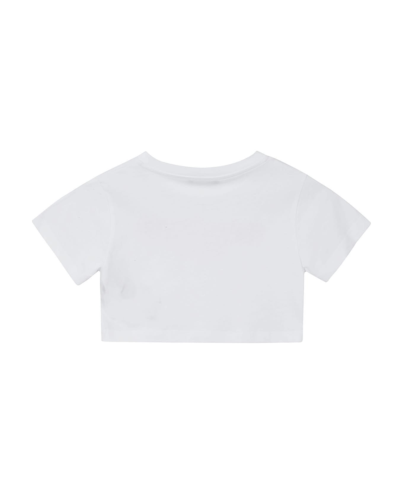 Balmain T Shirt - Fu White Fuchsia