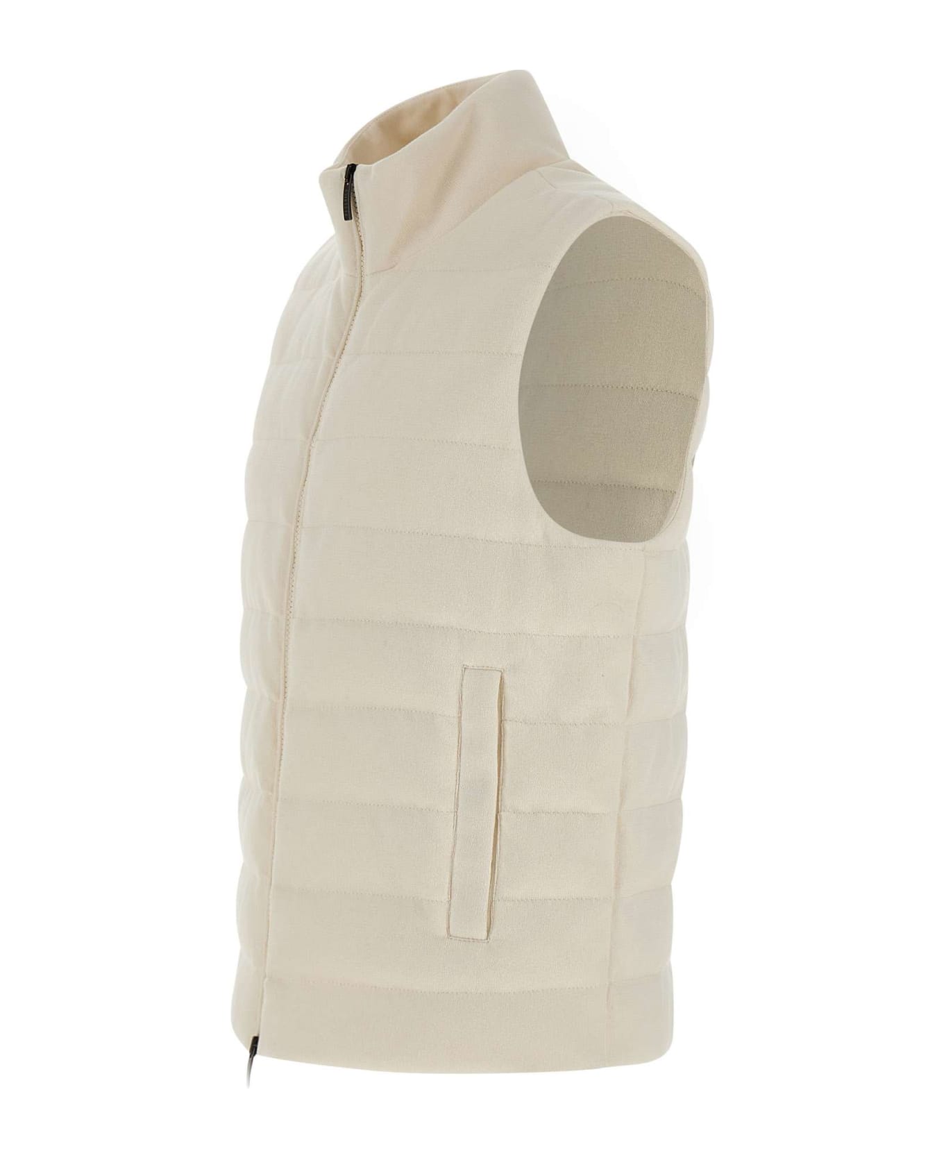 Peserico Extrasoft Cotton To Touch Vest - WHITE