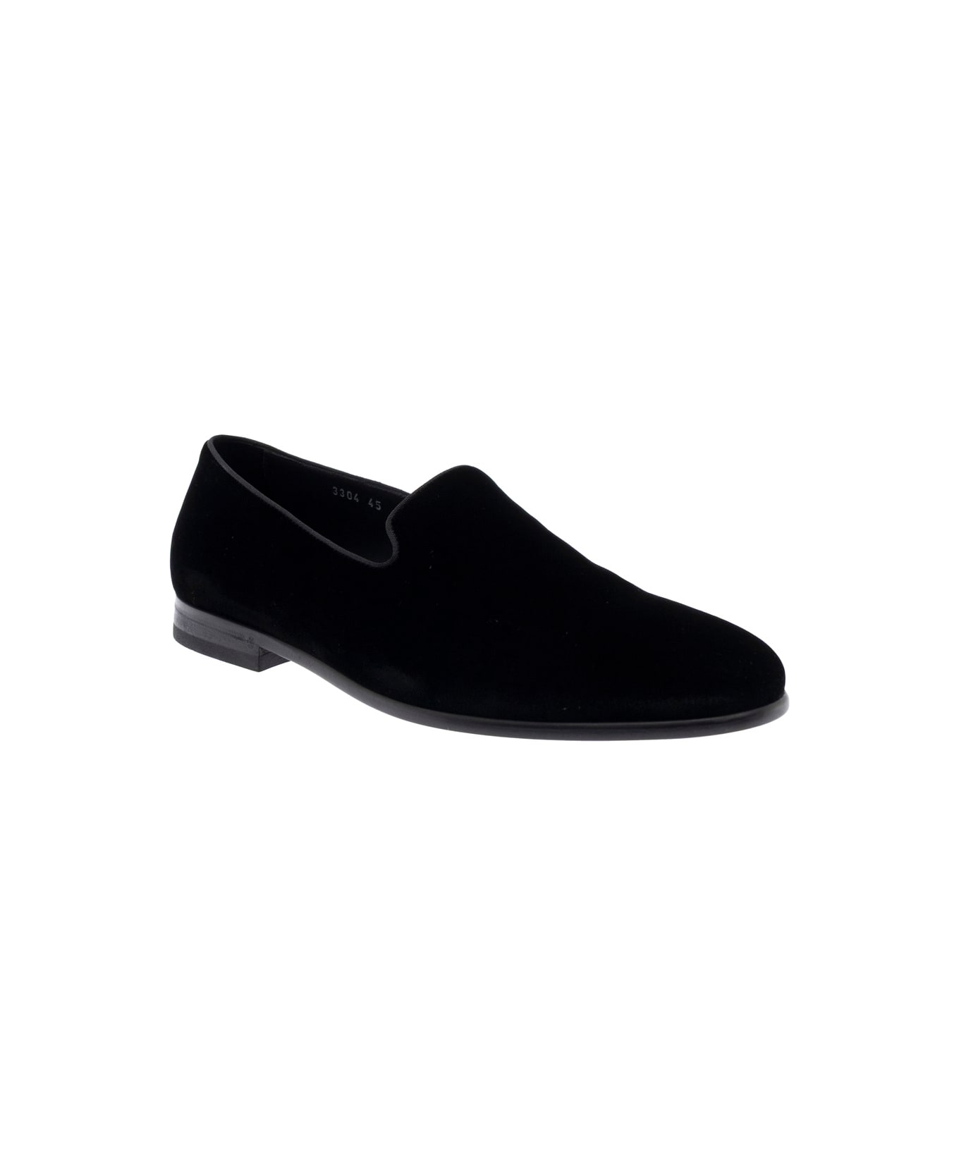 Doucal
s Black Loafers With Slip-on Design And Almond Toe In Leather Man - Black