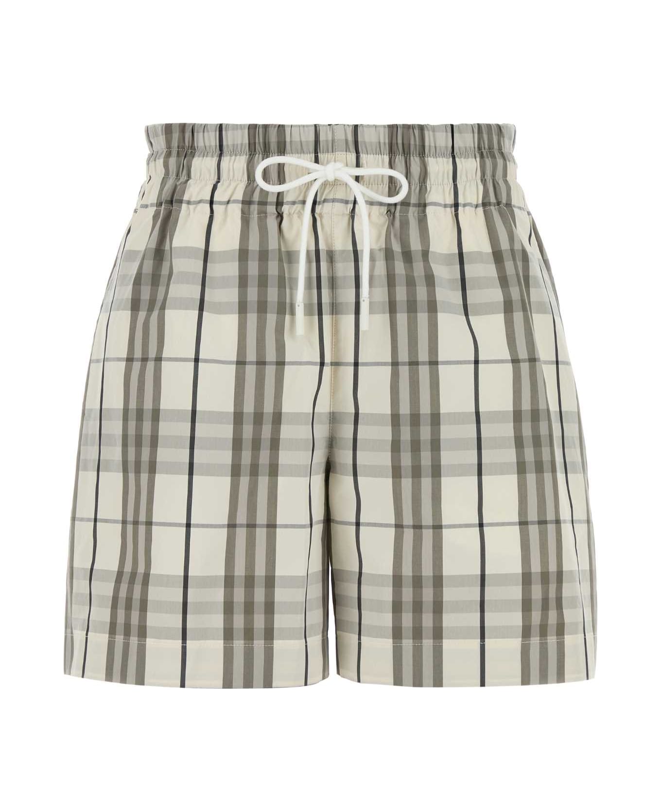 Burberry Embroidered Poplin Shorts - COTTONIPCHECK