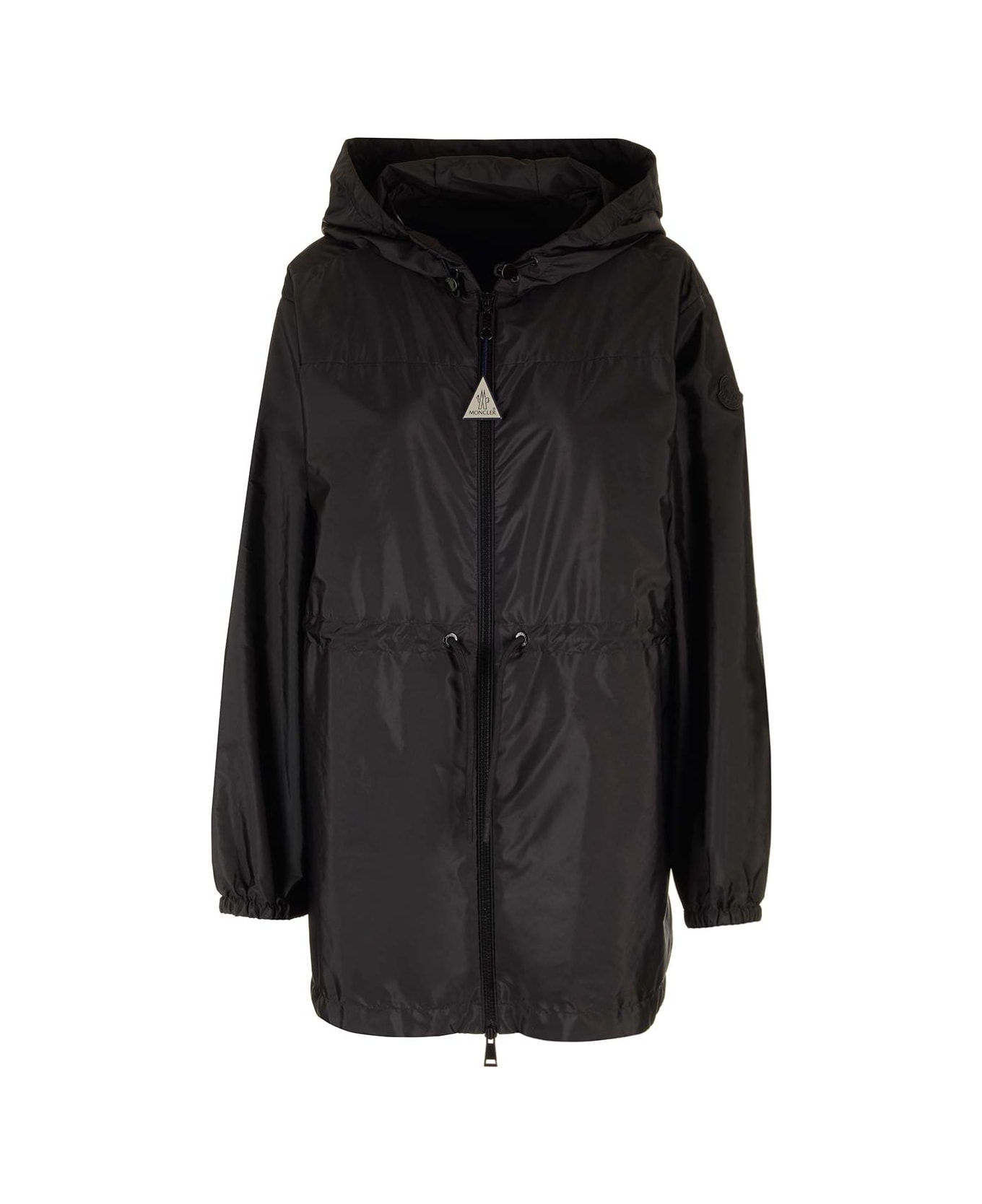 Moncler 'filira' Jacket With Hood - Black レインコート