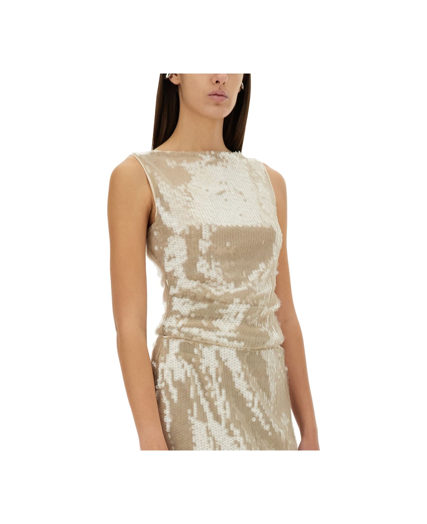 STAUD Top "eton" - BEIGE