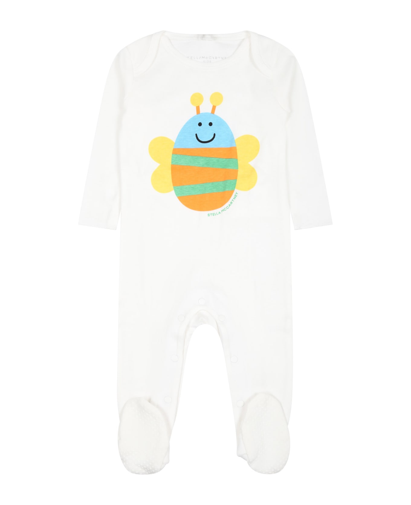Stella McCartney Kids White Set For Babykids With Butterfly - White ボディスーツ＆セットアップ