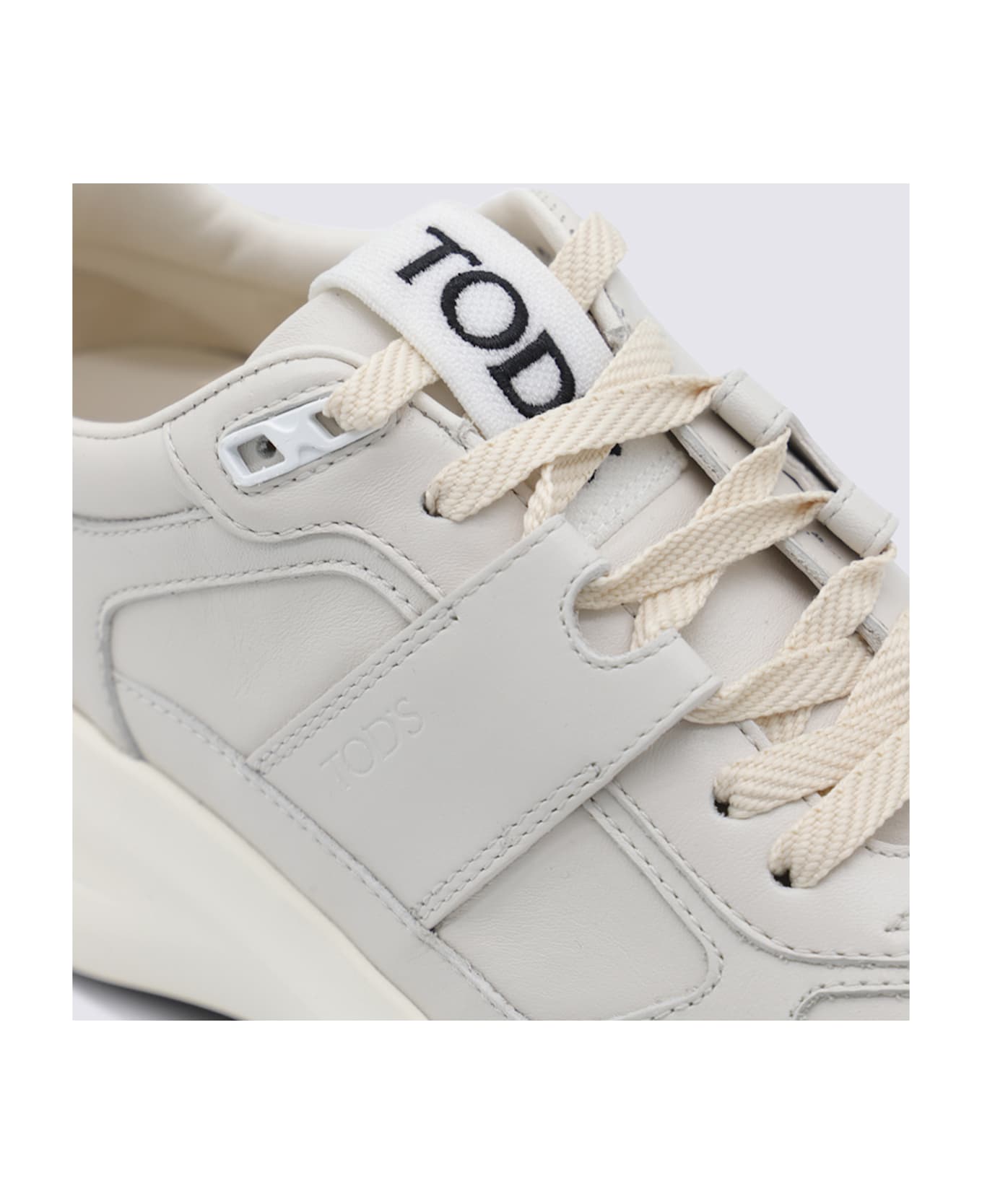 Tod
s White Leather Sneakers - White