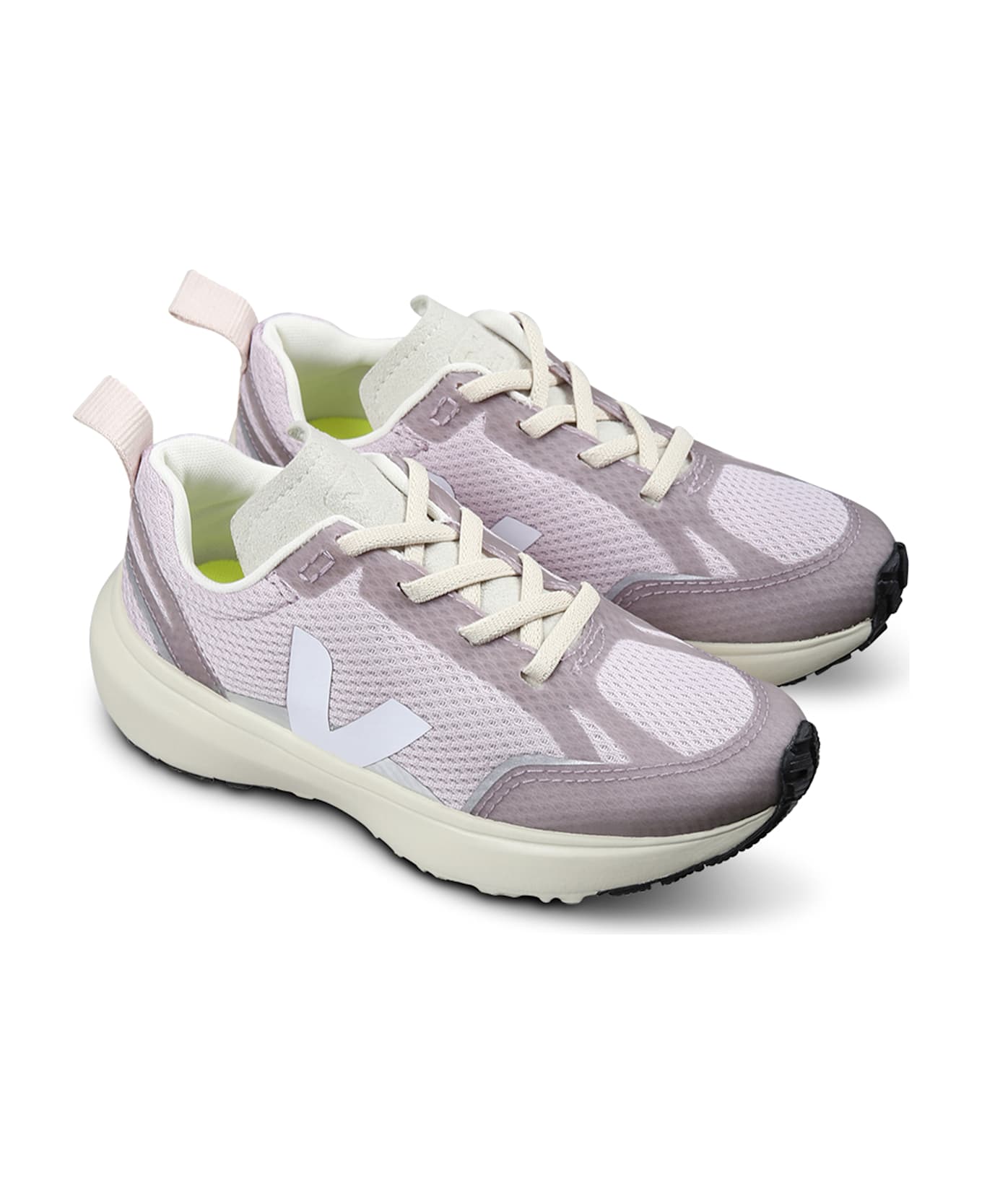 Veja Purple Sneakers For Girl With Logo - Violet