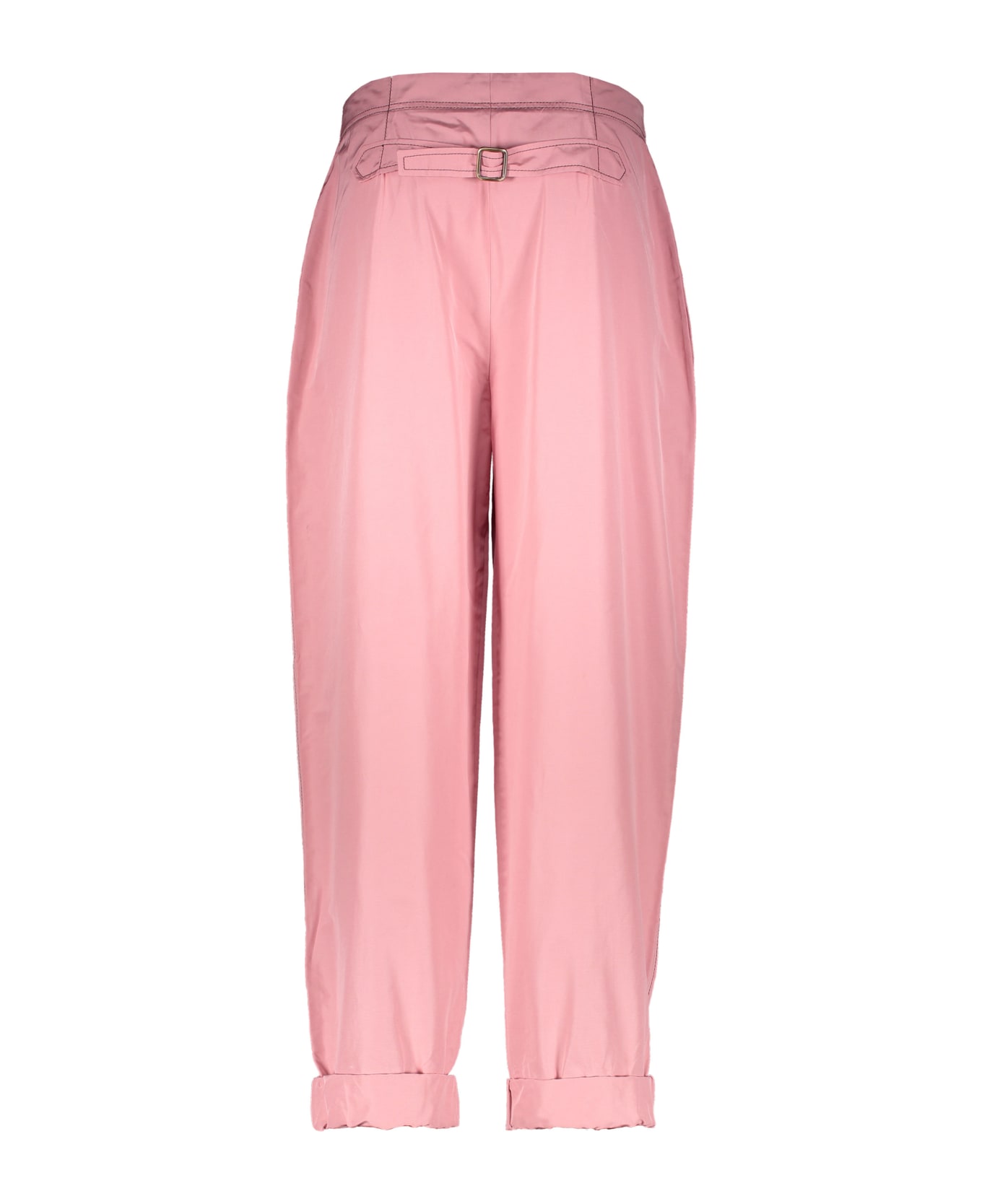 Bottega Veneta High-waist Tapered-fit Trousers - Pink