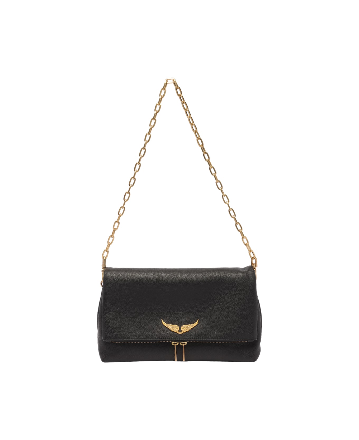 Zadig & Voltaire Rocky Crossbody Bag - Noir Gold