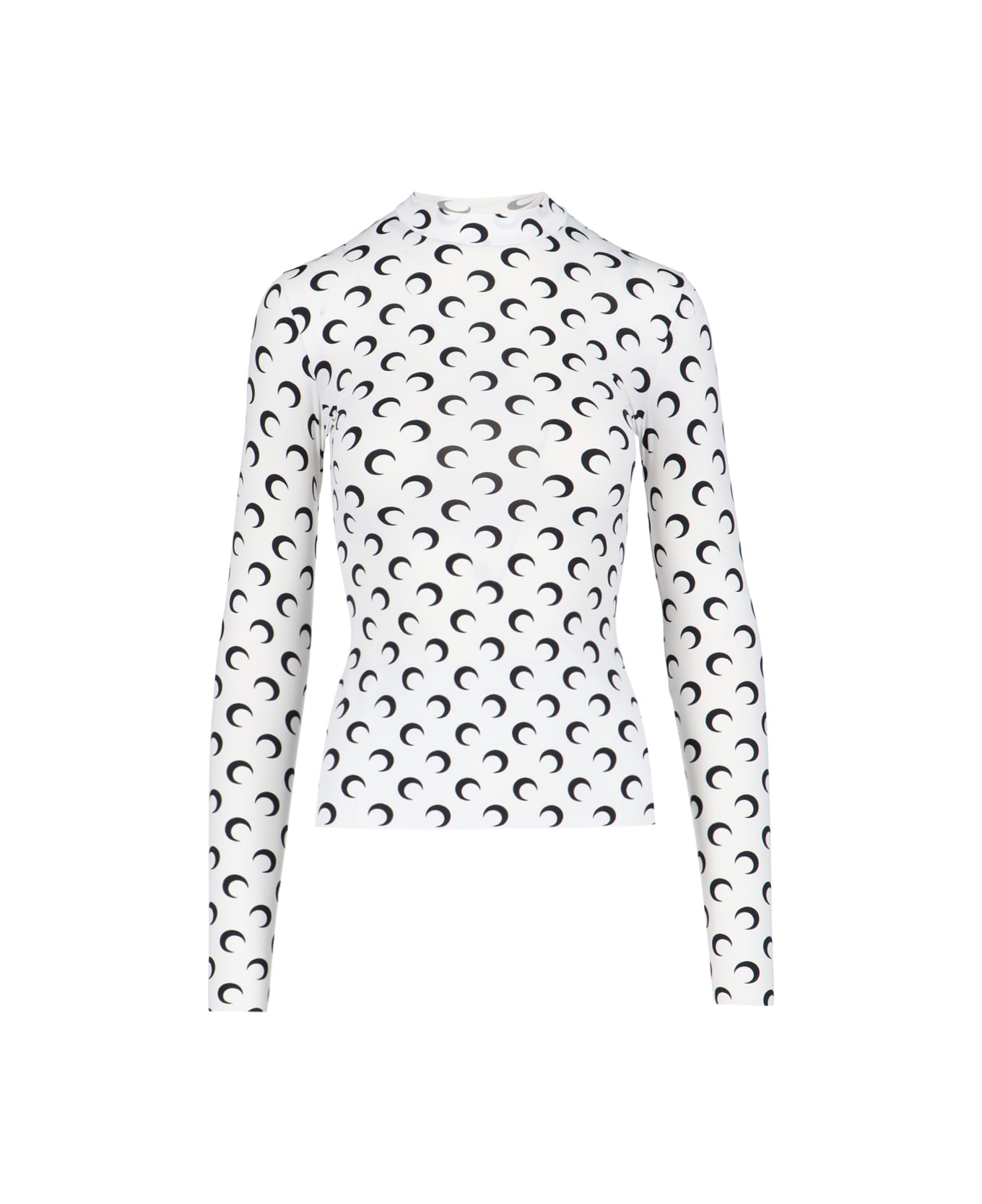 Marine Serre Top 'moon' - White