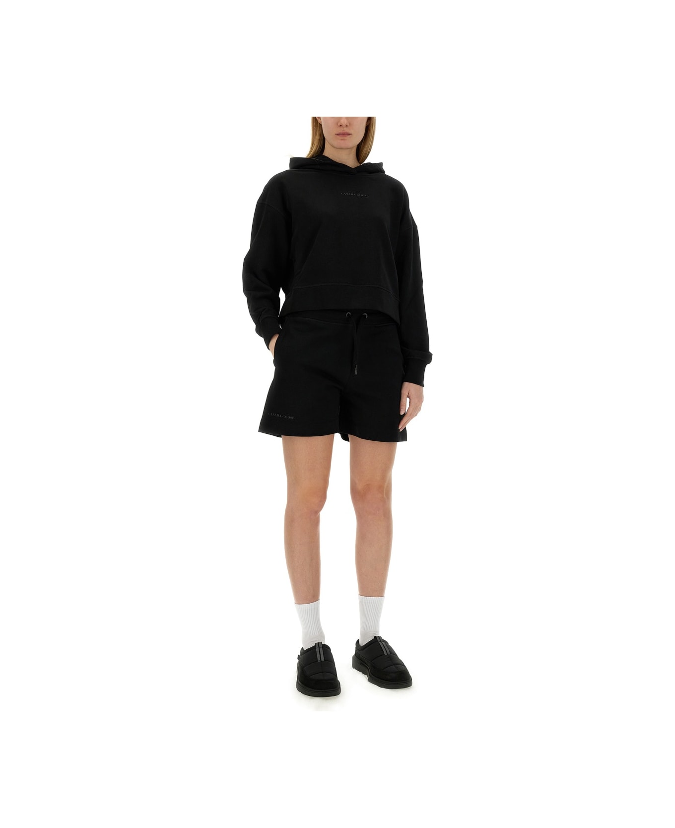 Canada Goose Sweatshirt Bermuda - BLACK ショートパンツ
