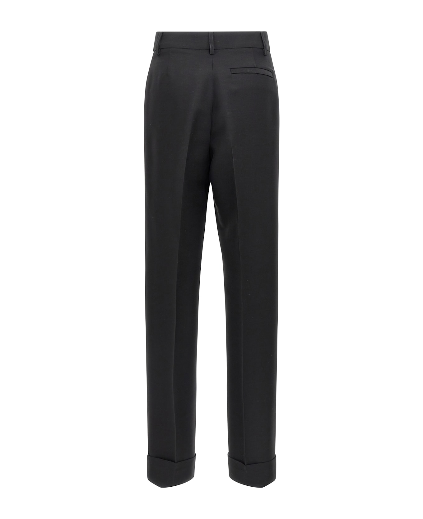 Ferragamo Stretched Pleated Trousers - Black  