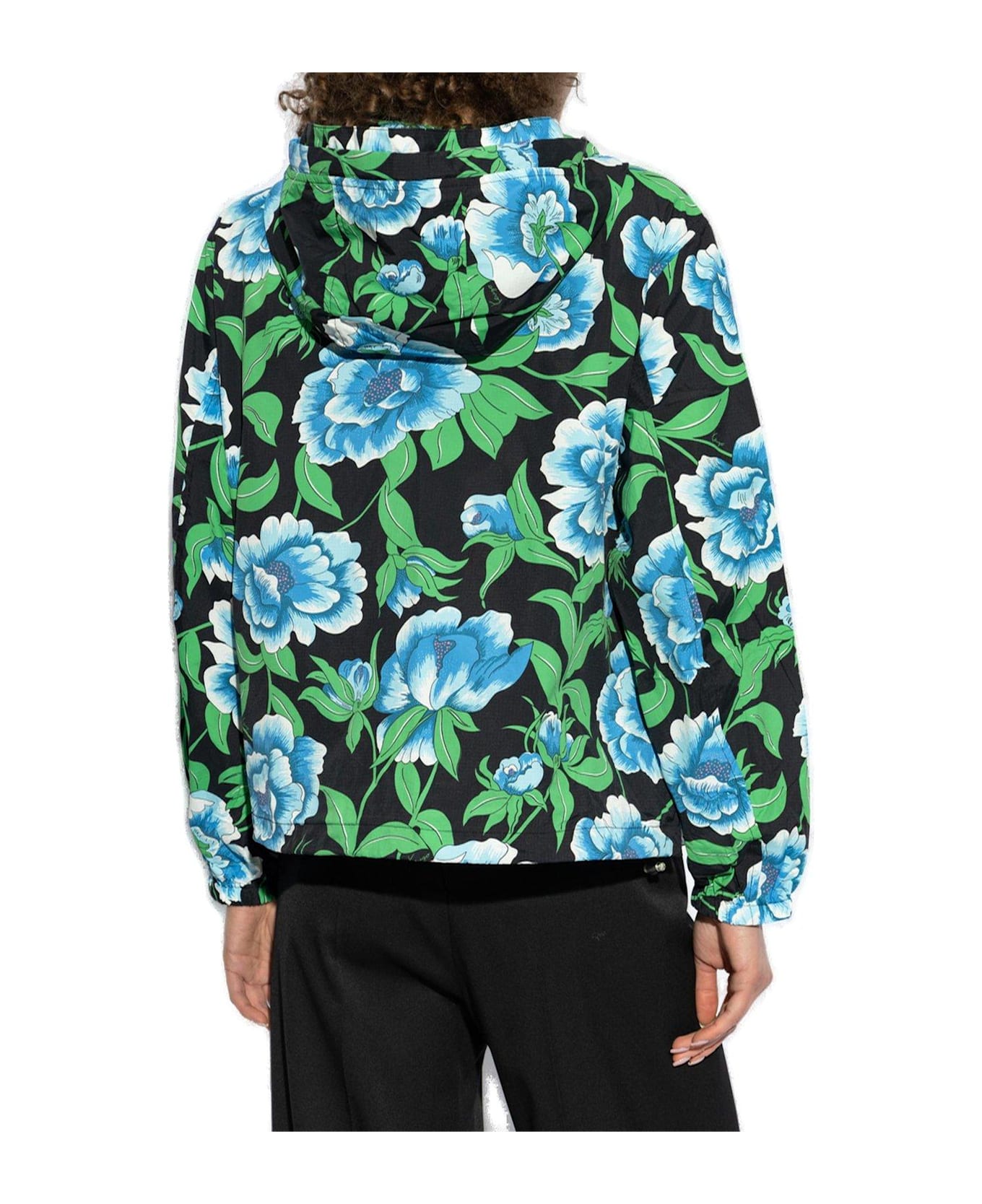 Kenzo Peonies Short Windbreaker - Black