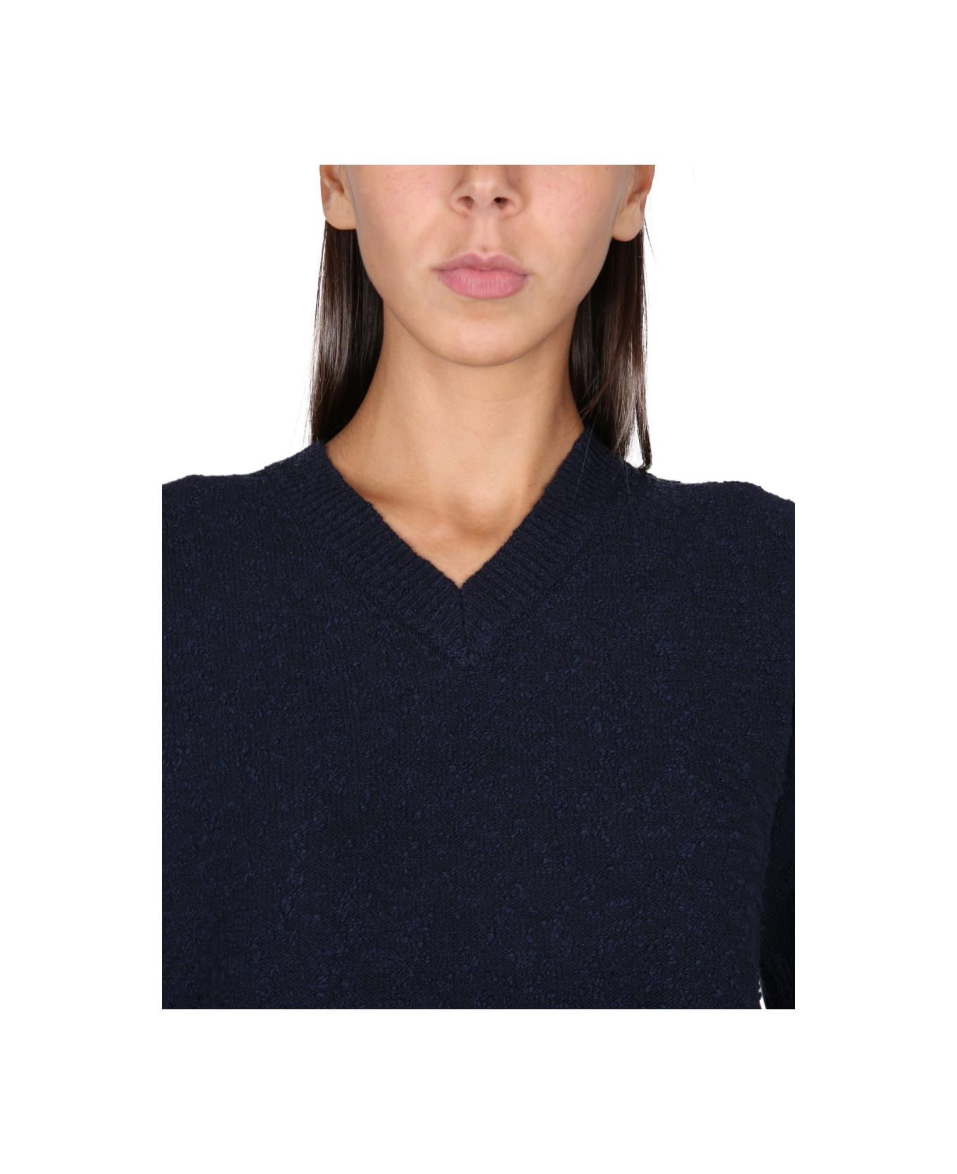 Maison Margiela Knitted T-shirt - BLUE ニットウェア
