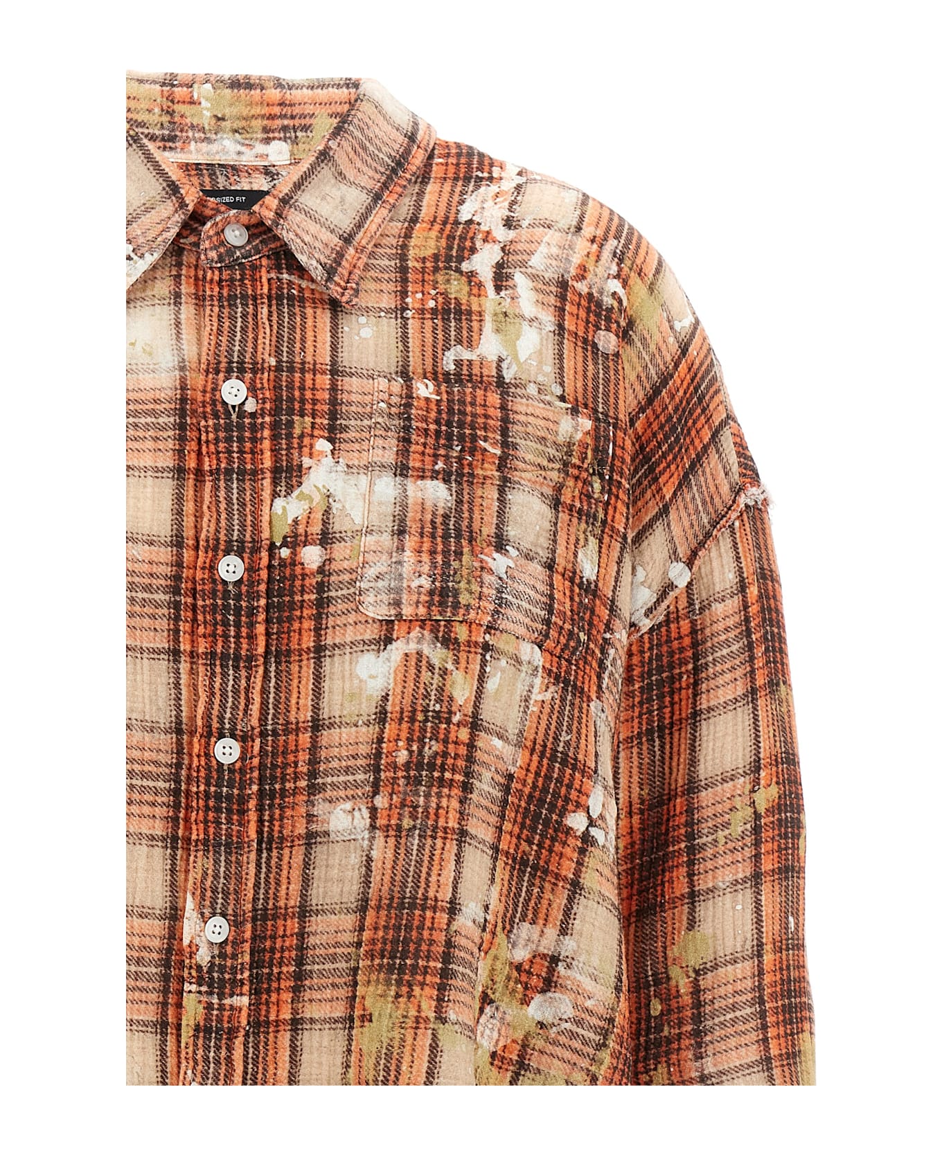 R13 Plaid Motif Shirt - Multicolor