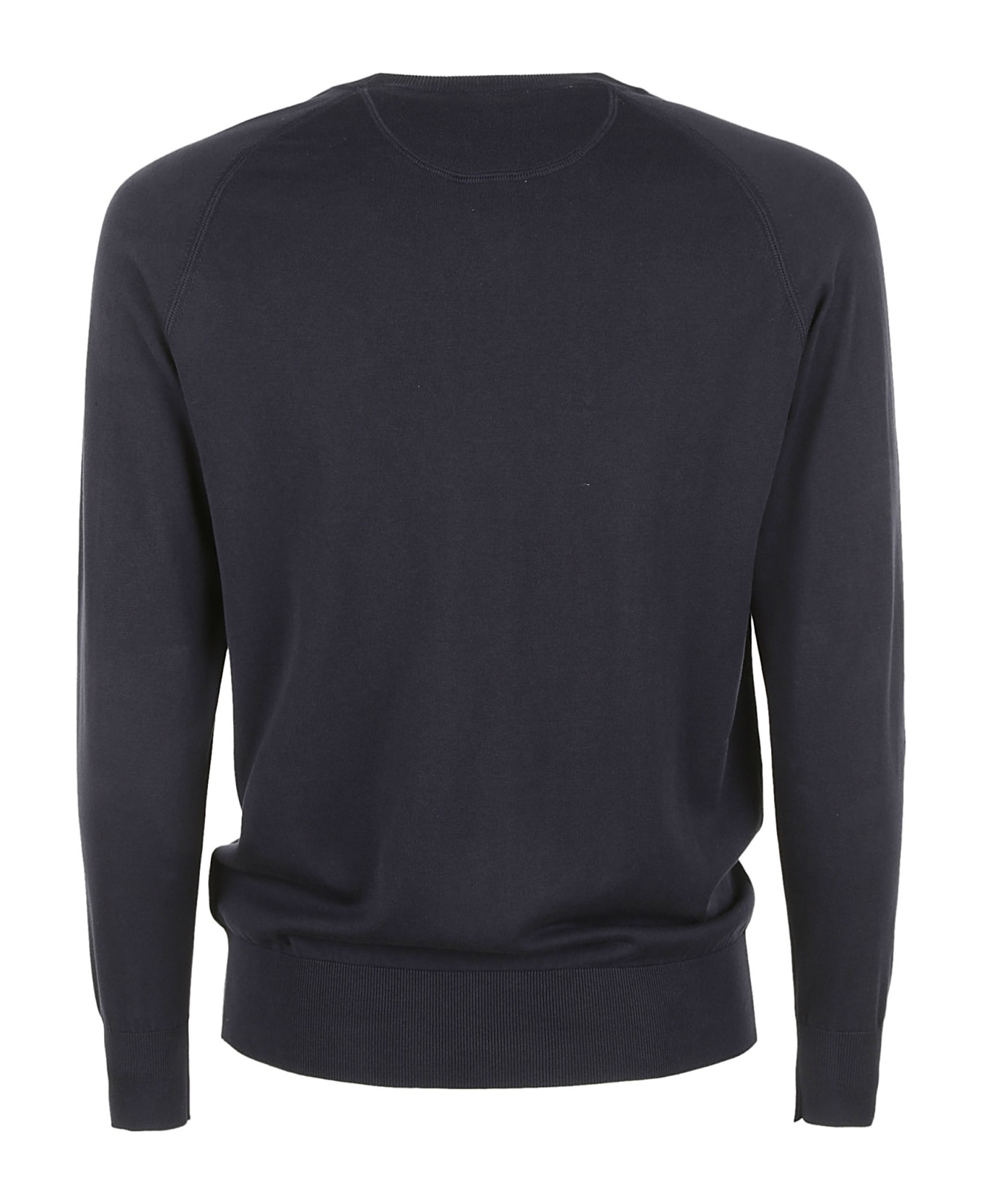 Aspesi Plain Ribbed Sweatshirt - Blue