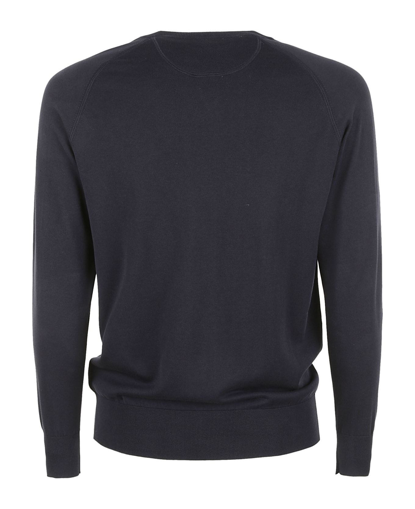 Aspesi Plain Ribbed Sweatshirt - Navy