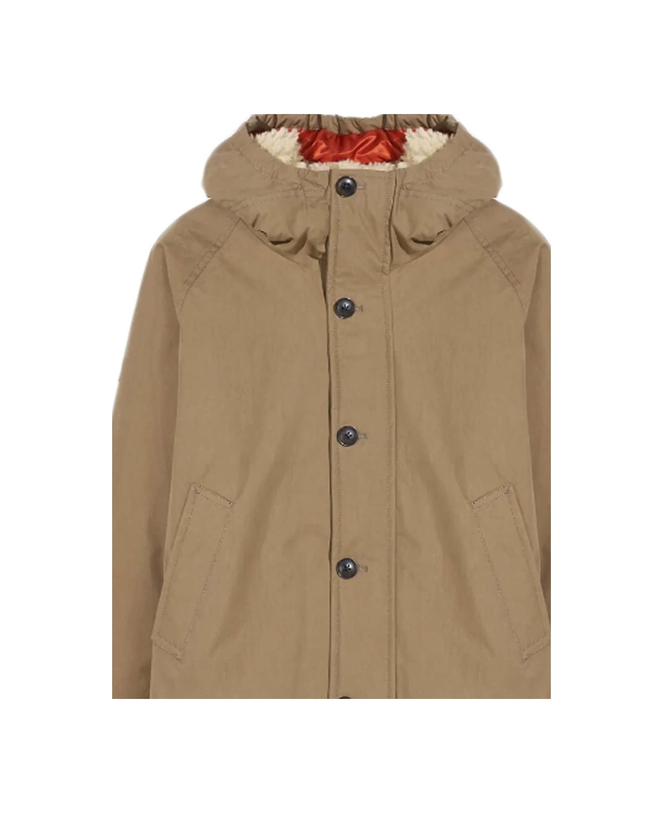 Bellerose Hooded Jacket - BEIGE