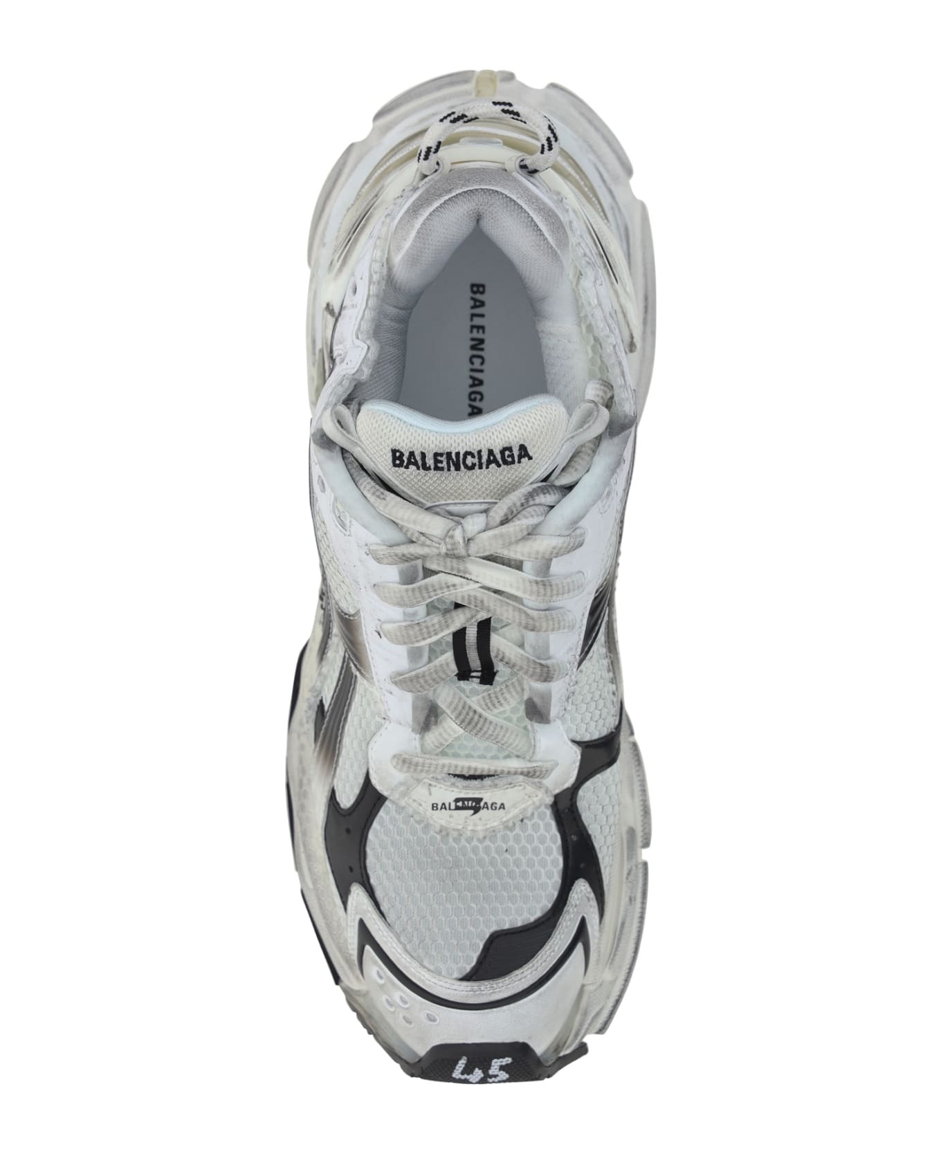 Balenciaga Runner Sneakers - White/black