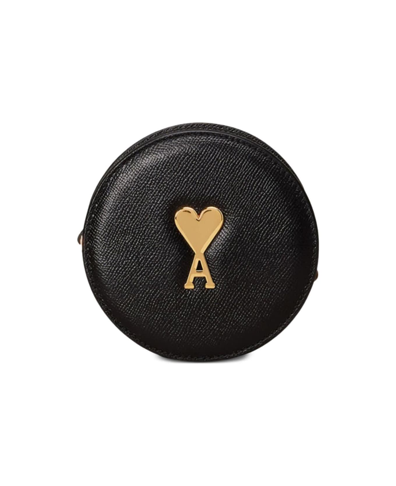 Ami Alexandre Mattiussi Paris Logo Plaque Shoulder Bag - NOIR