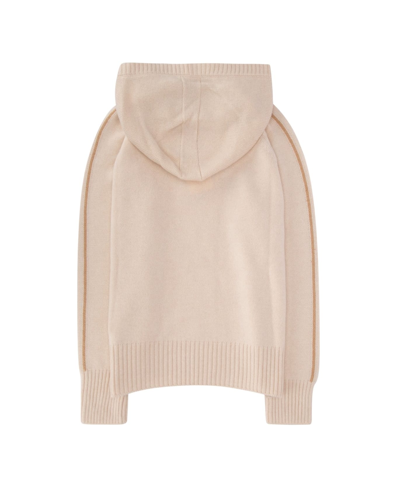 Fendi Logo Intarsia Long-sleeved Knitted Hoodie