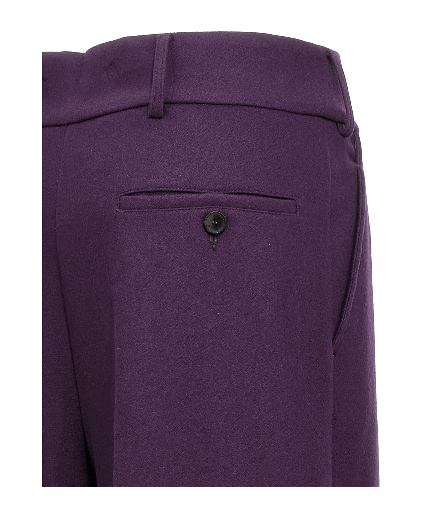 Etro Wool Pants - Purple
