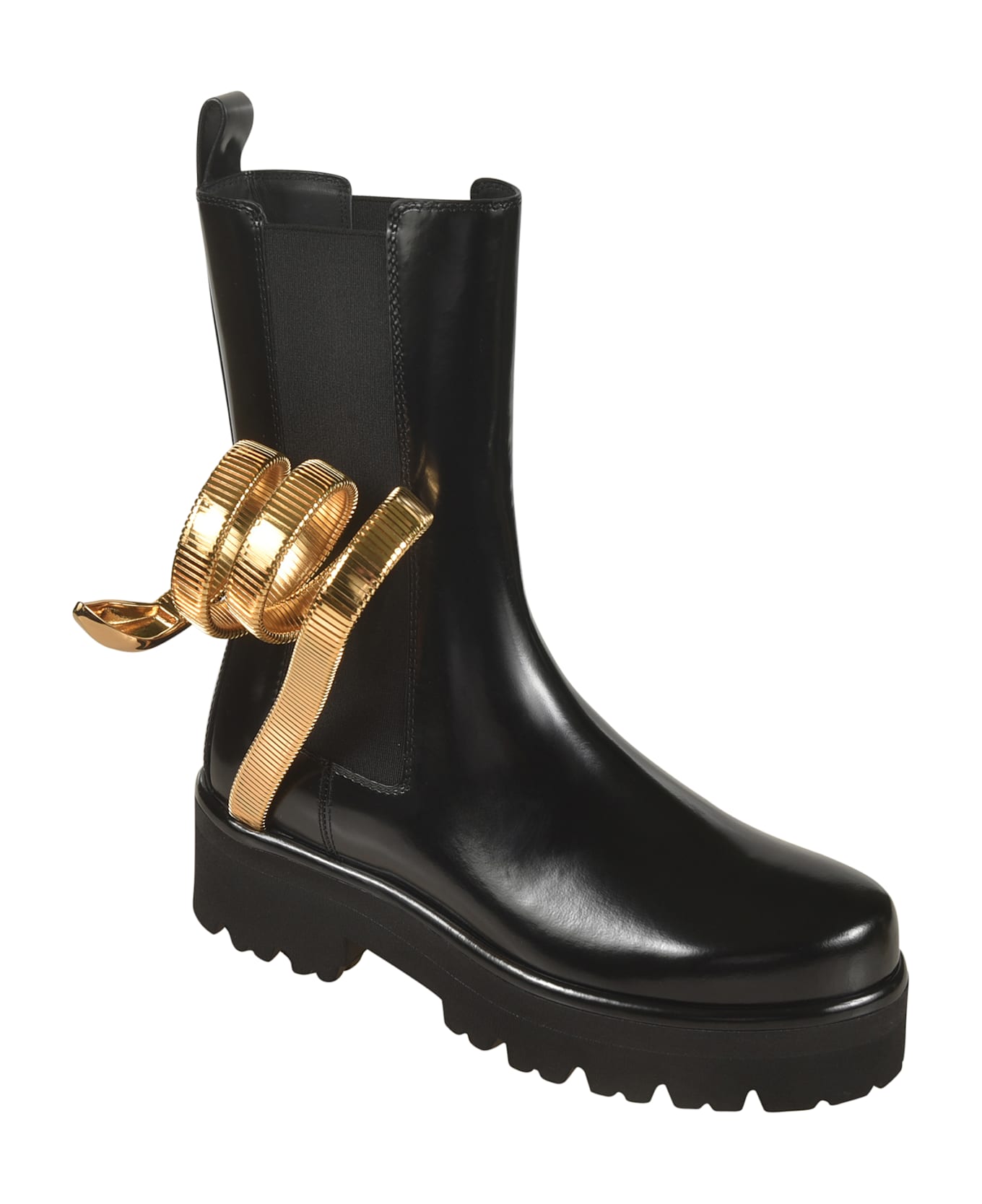 René Caovilla Side Stretch Boots - Black