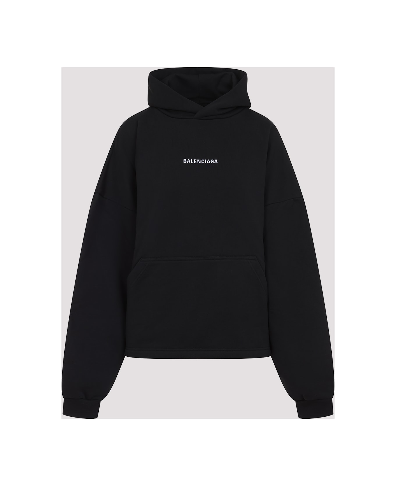 Balenciaga Logo Hoodie - Black
