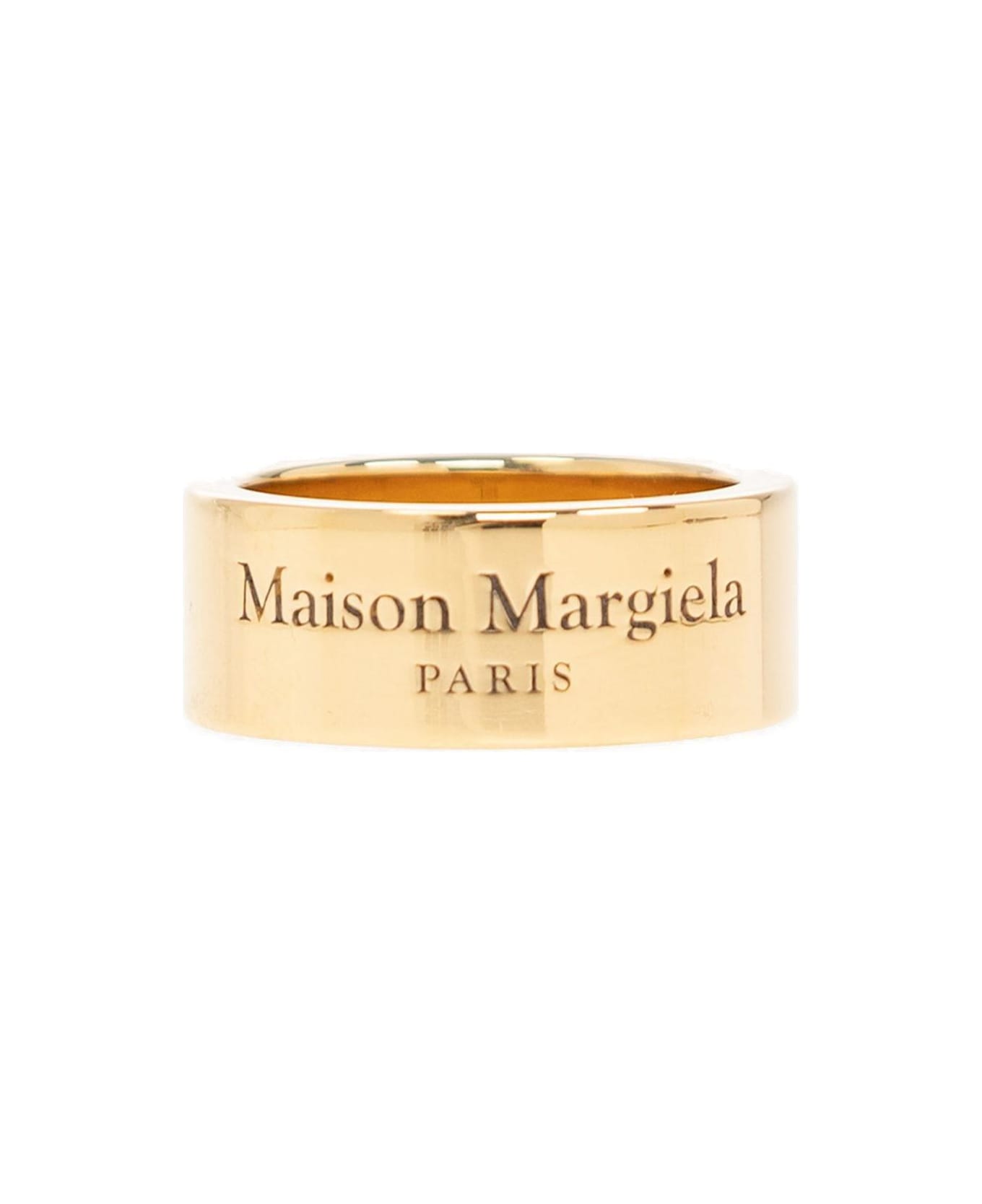 Maison Margiela Logo Engraved Ring - YELLOW