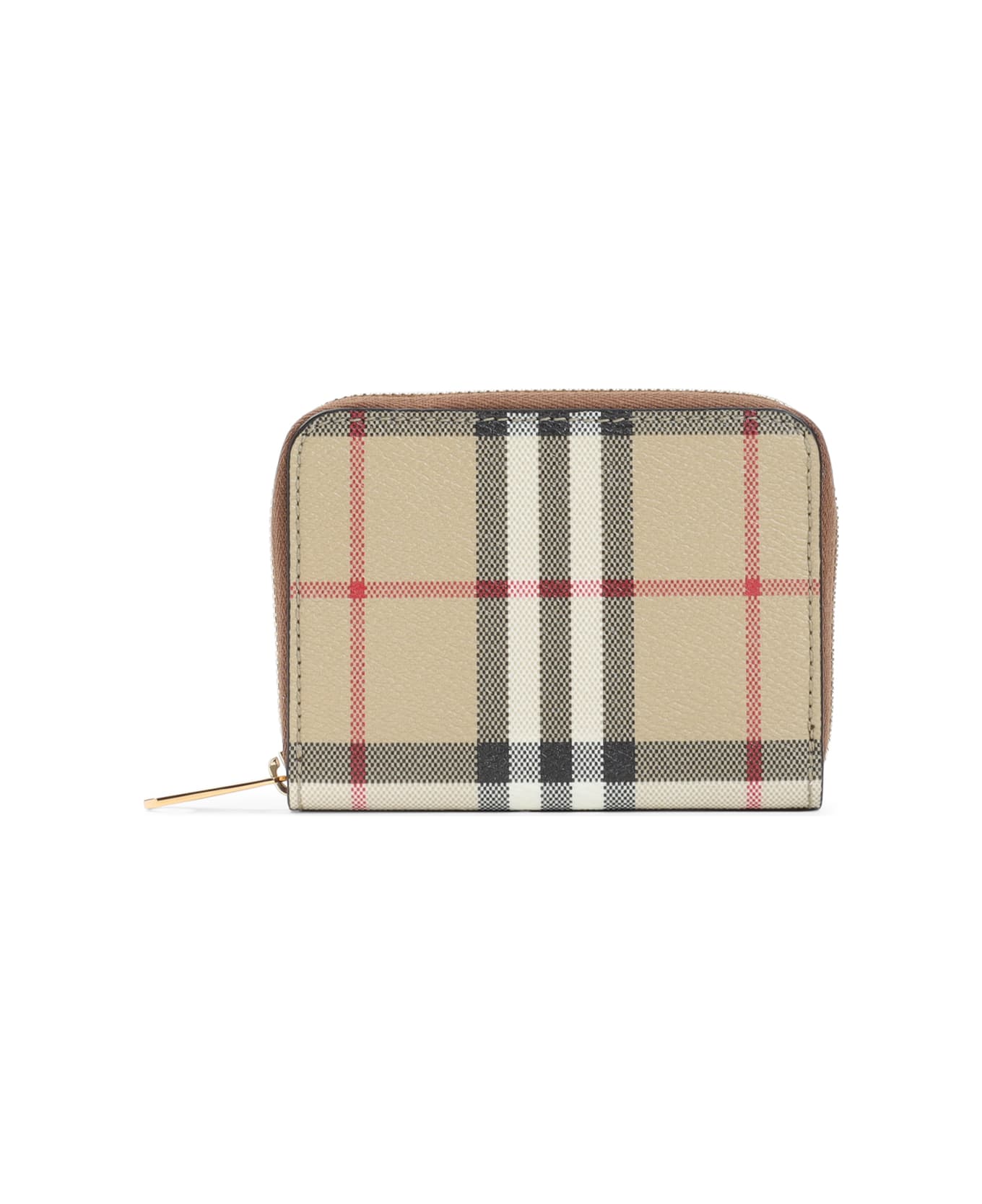 Burberry Mini Zip Around Wallet - Archive Beige