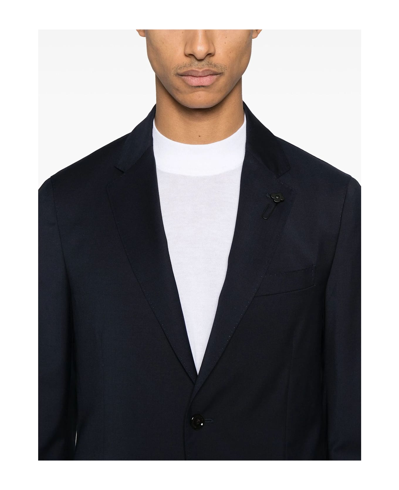 Lardini Prussian Blue Virgin Wool Suit - Blue