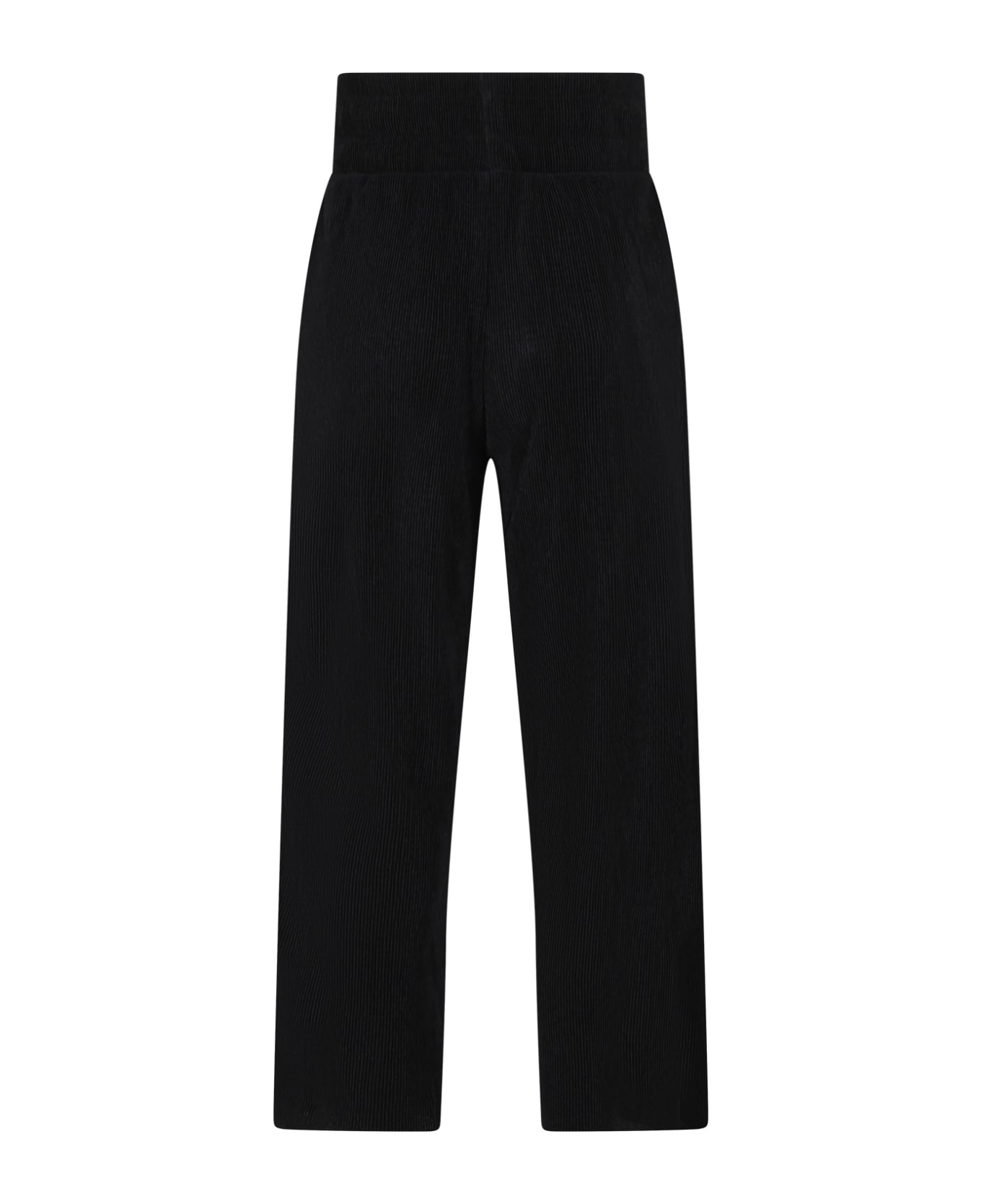 DKNY Black Casual Trousers For Girl - Black ボトムス