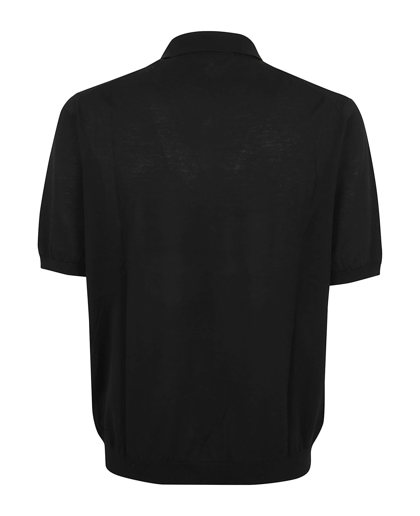 Ballantyne Polo Neck Pullover - Black