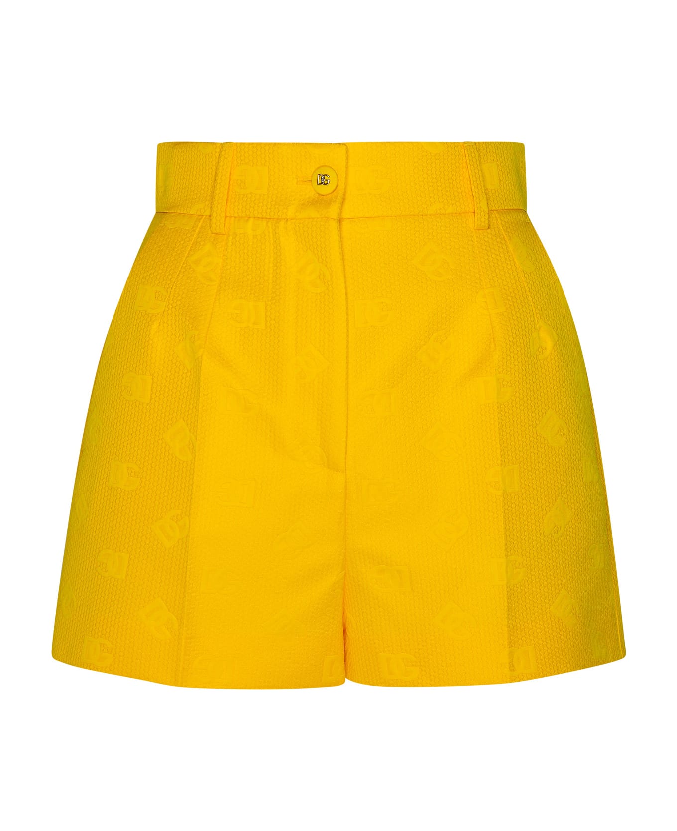 Dolce & Gabbana Cotton Shorts - Yellow