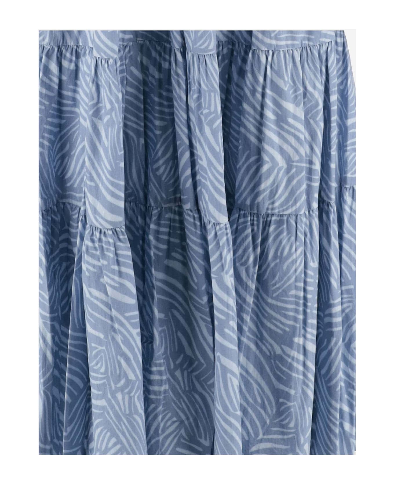 Michael Kors Stretch Cotton Dress - Clear Blue