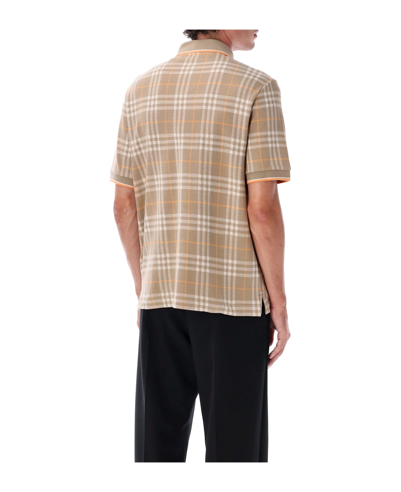 Burberry London Broom Check Cotton Polo Shirt - BROOM IP CHECK