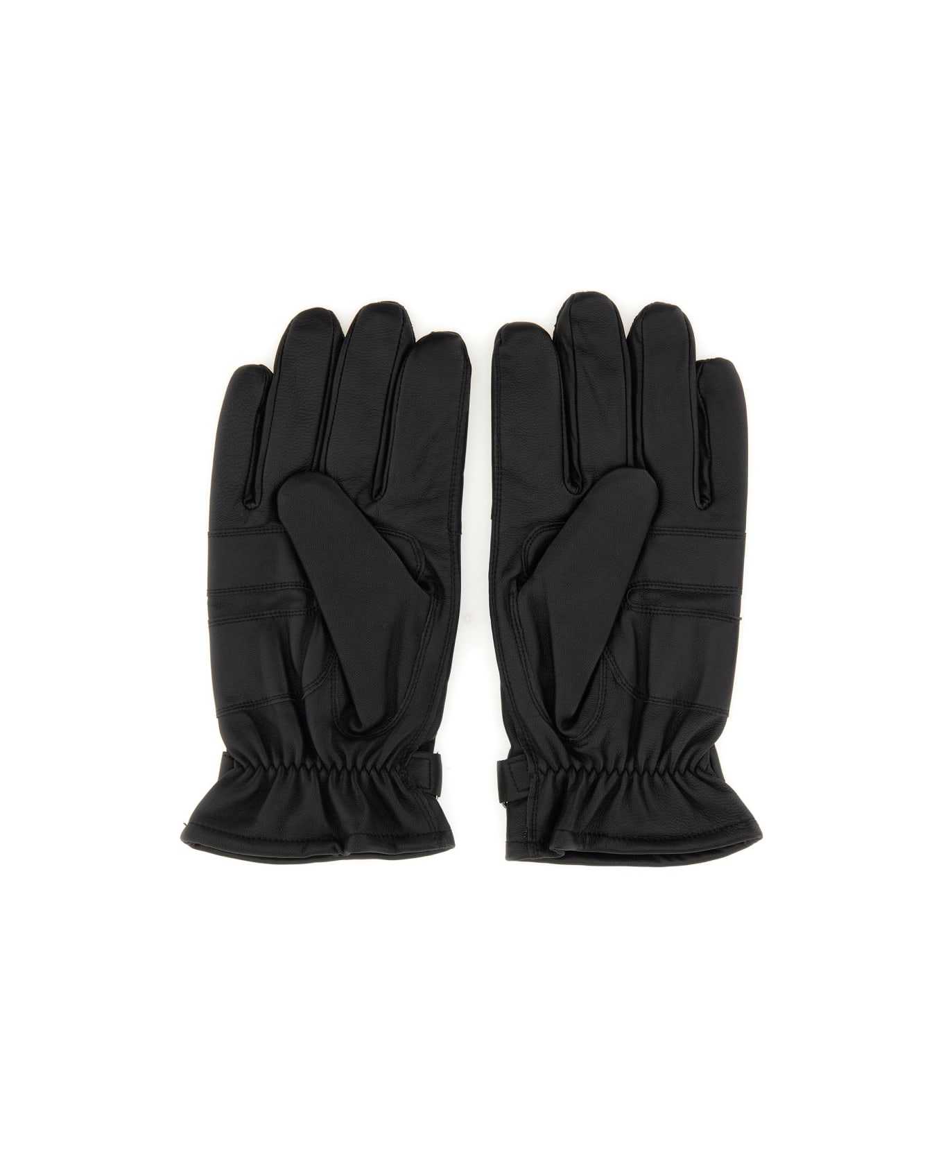 Barbour Leather Gloves - Black