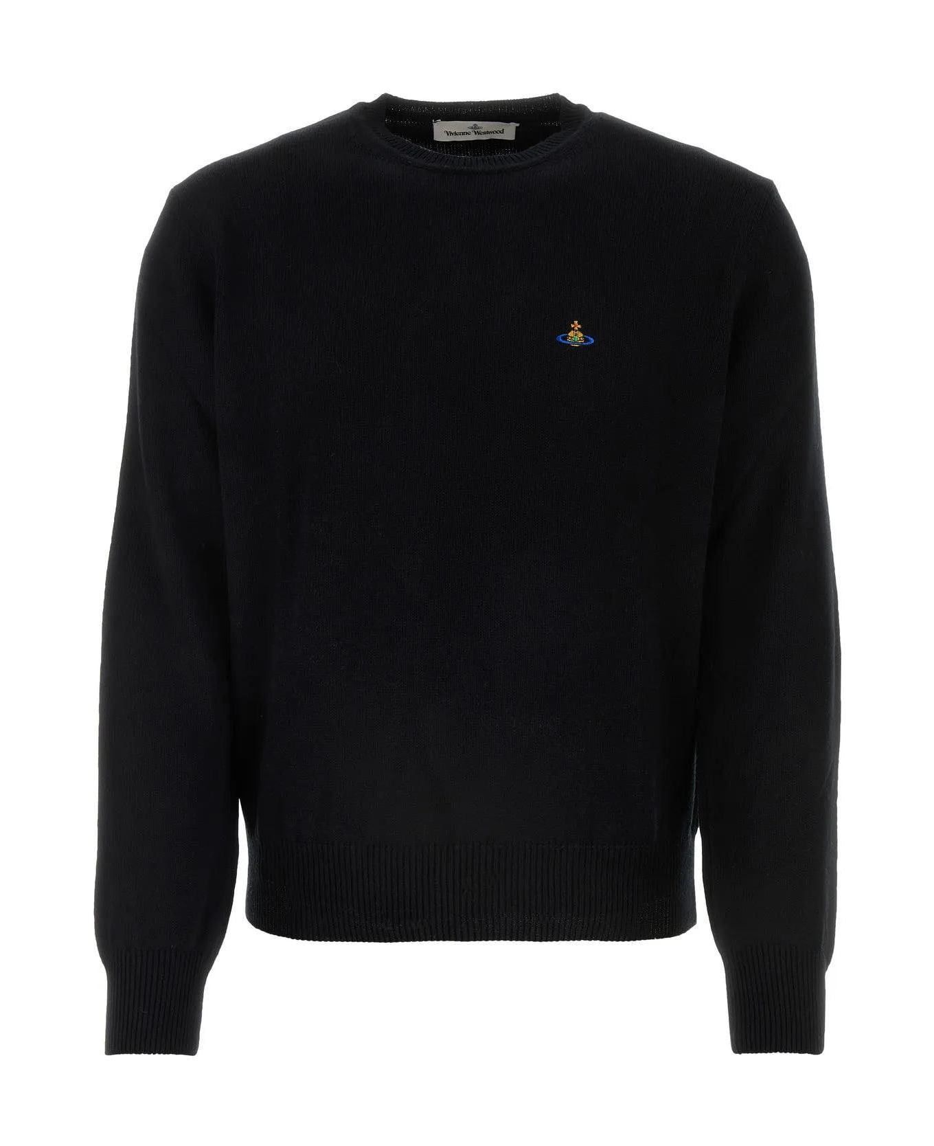 Vivienne Westwood Black Cotton Blend Alex Sweater - BLACK