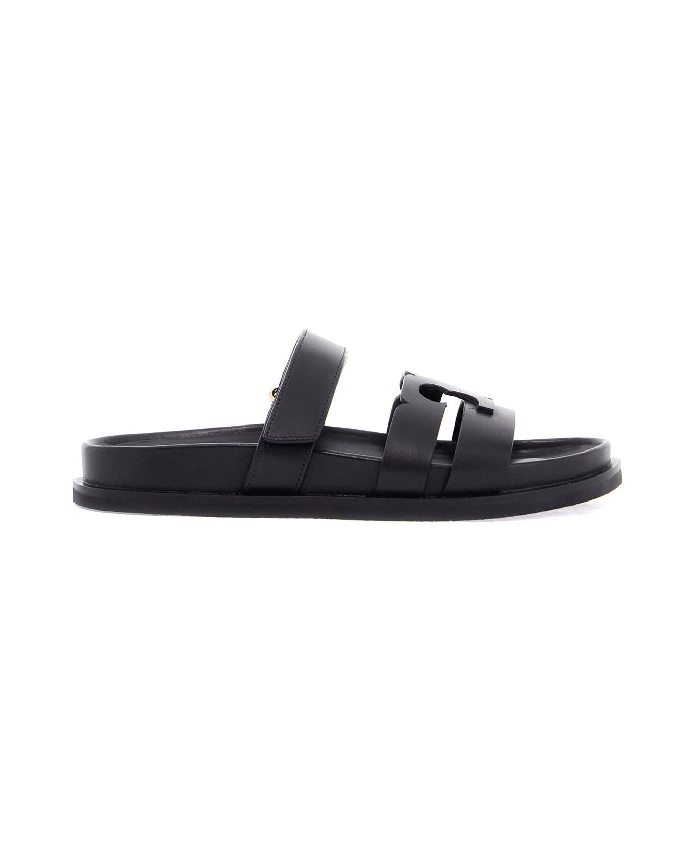 Tory Burch Ines Slider Sandals - Black