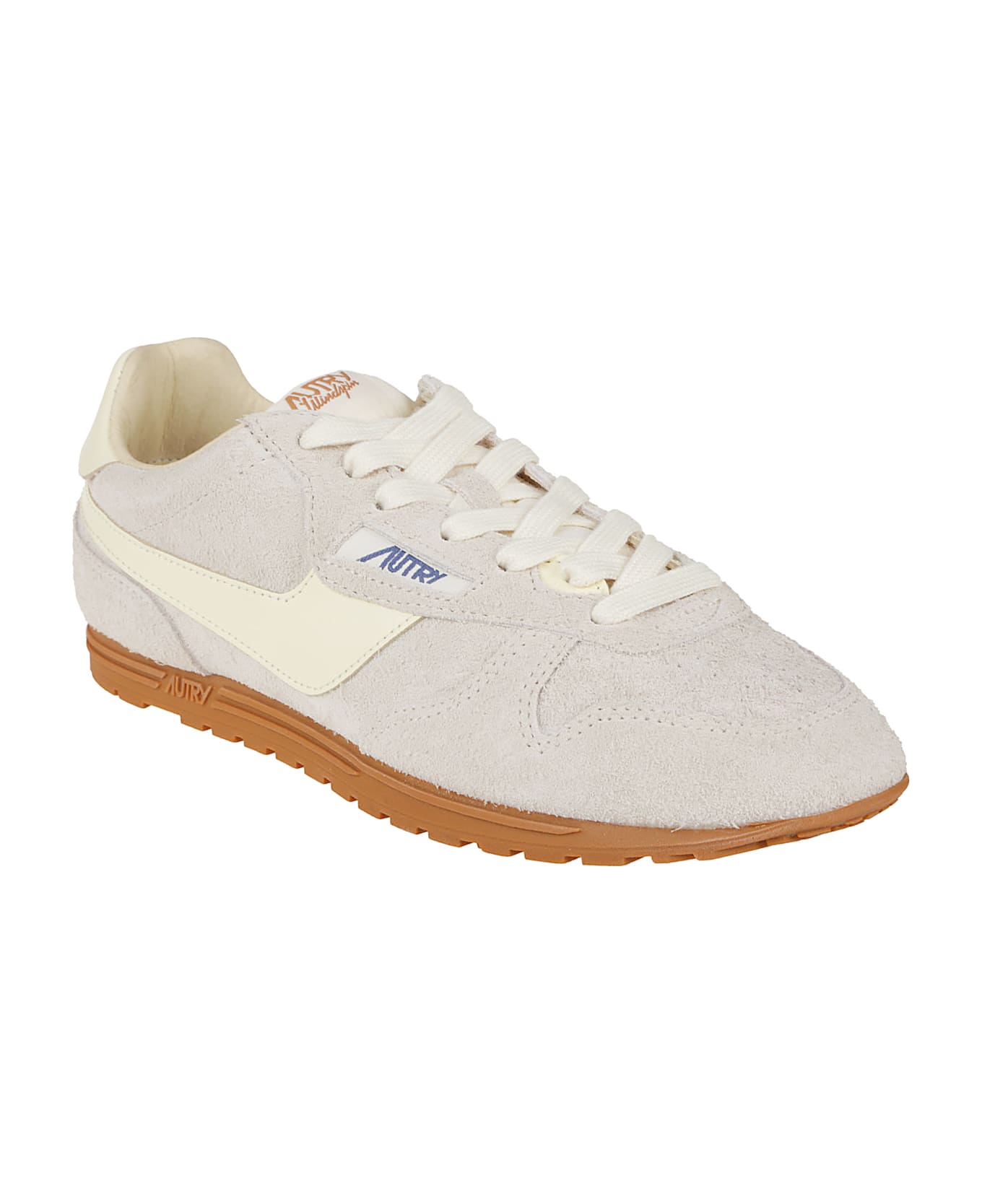 Autry Windspin Leather Sneakers - Beige