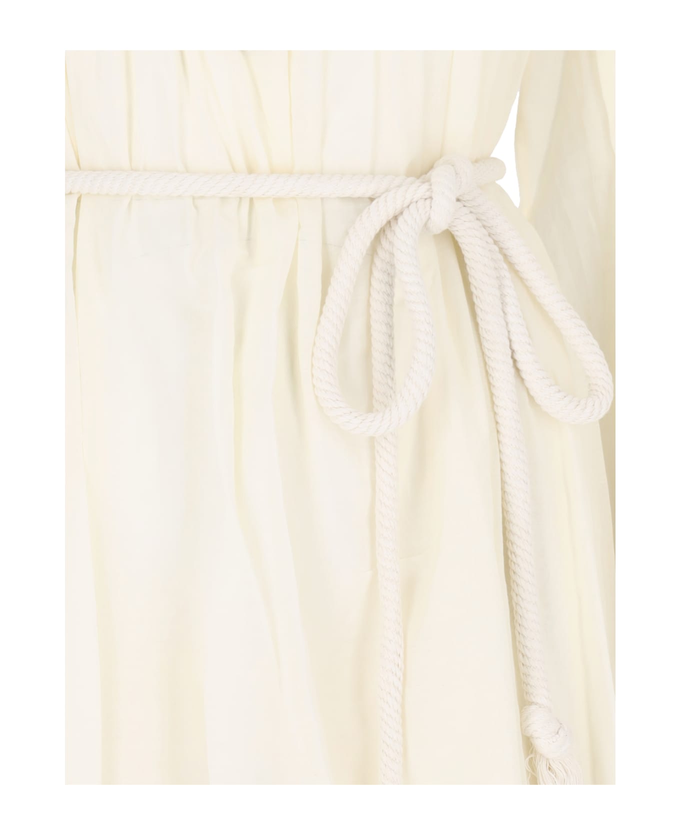 Marant Étoile Pleat Detailed Midi Dress - Cream ワンピース＆ドレス